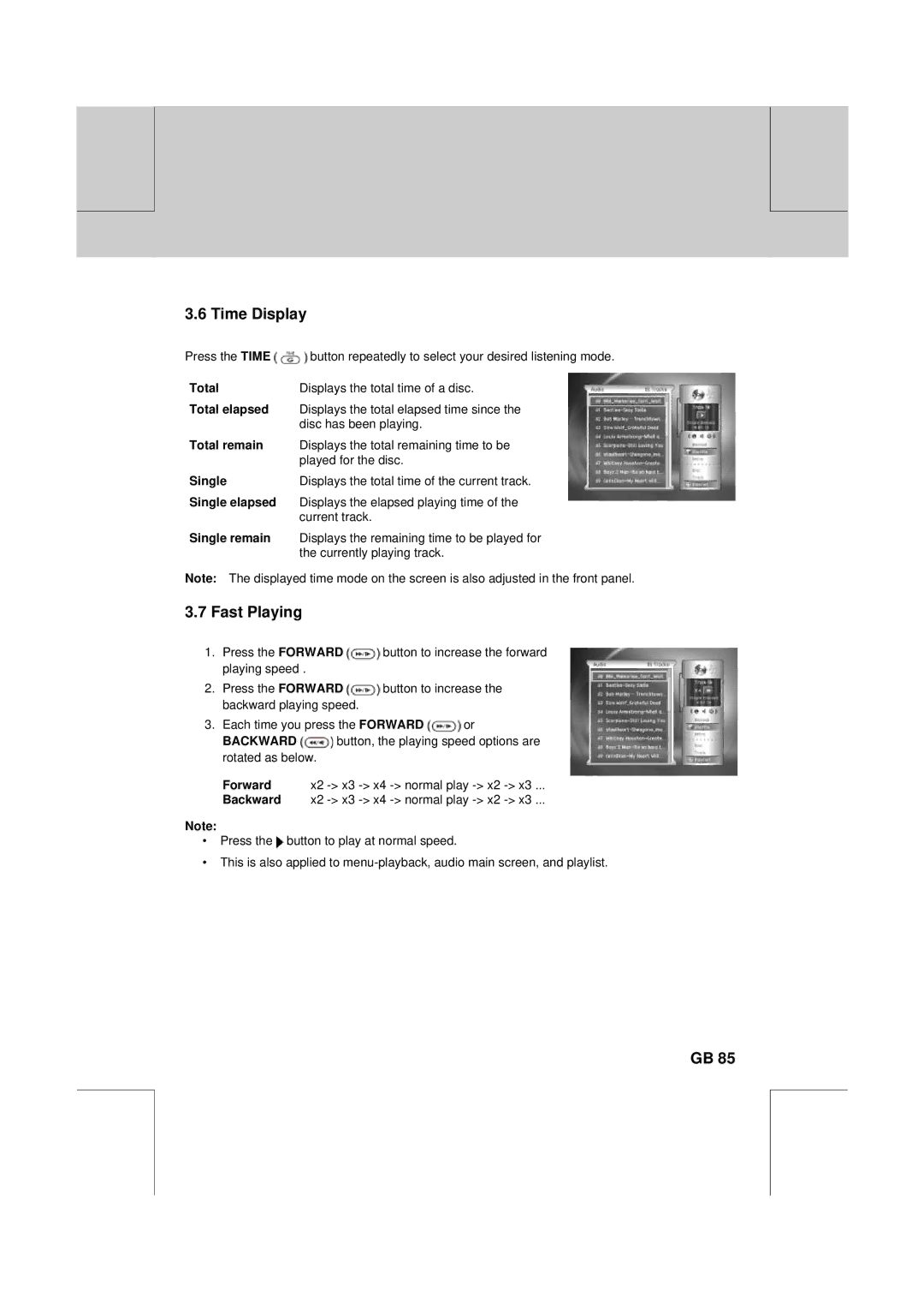 Humax DV-1000T manual Total elapsed, Total remain, Single elapsed, Single remain 