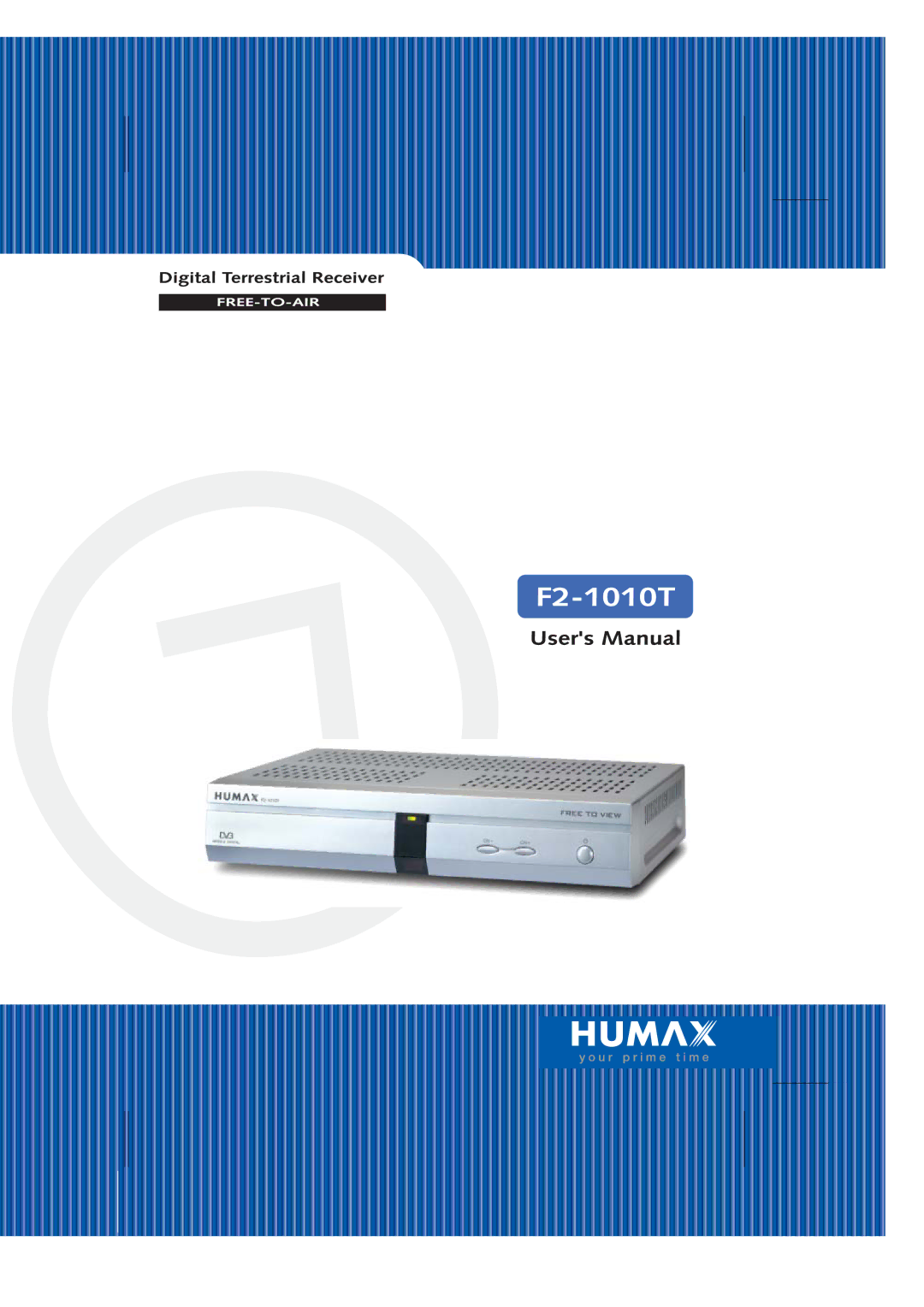 Humax F2-1010T manual 