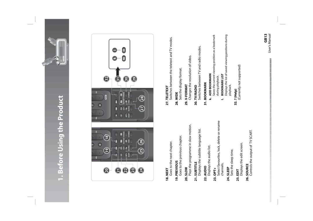 Humax HDPVR-1000C manual GB13 