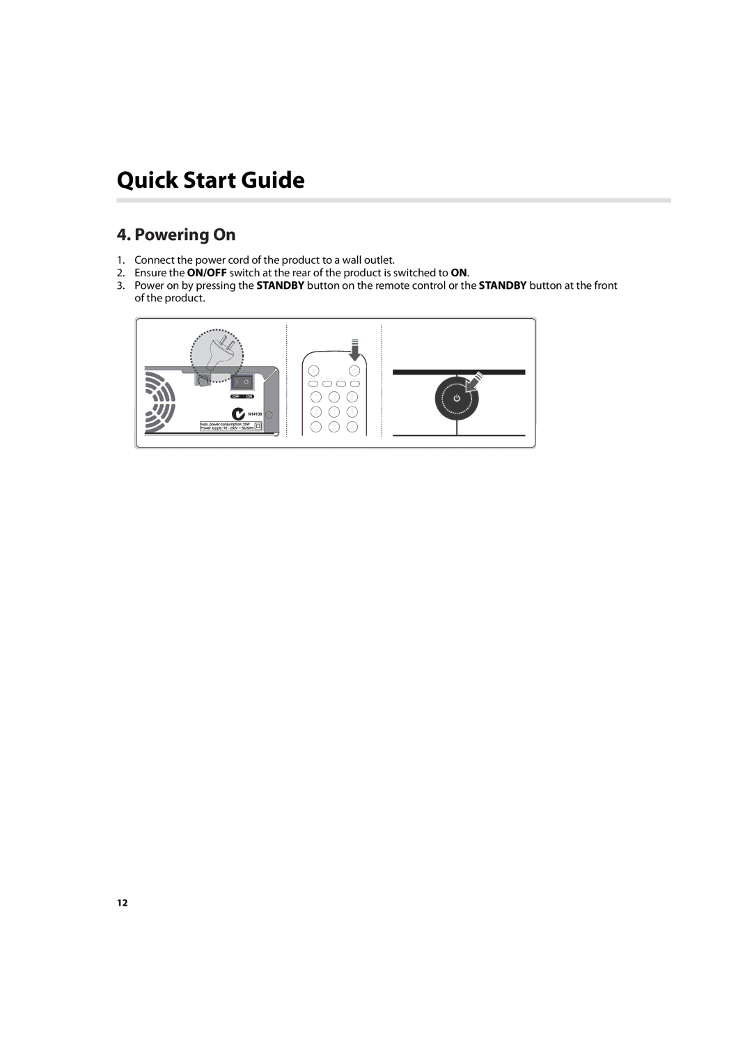 Humax HDR-7500T user manual Powering On 