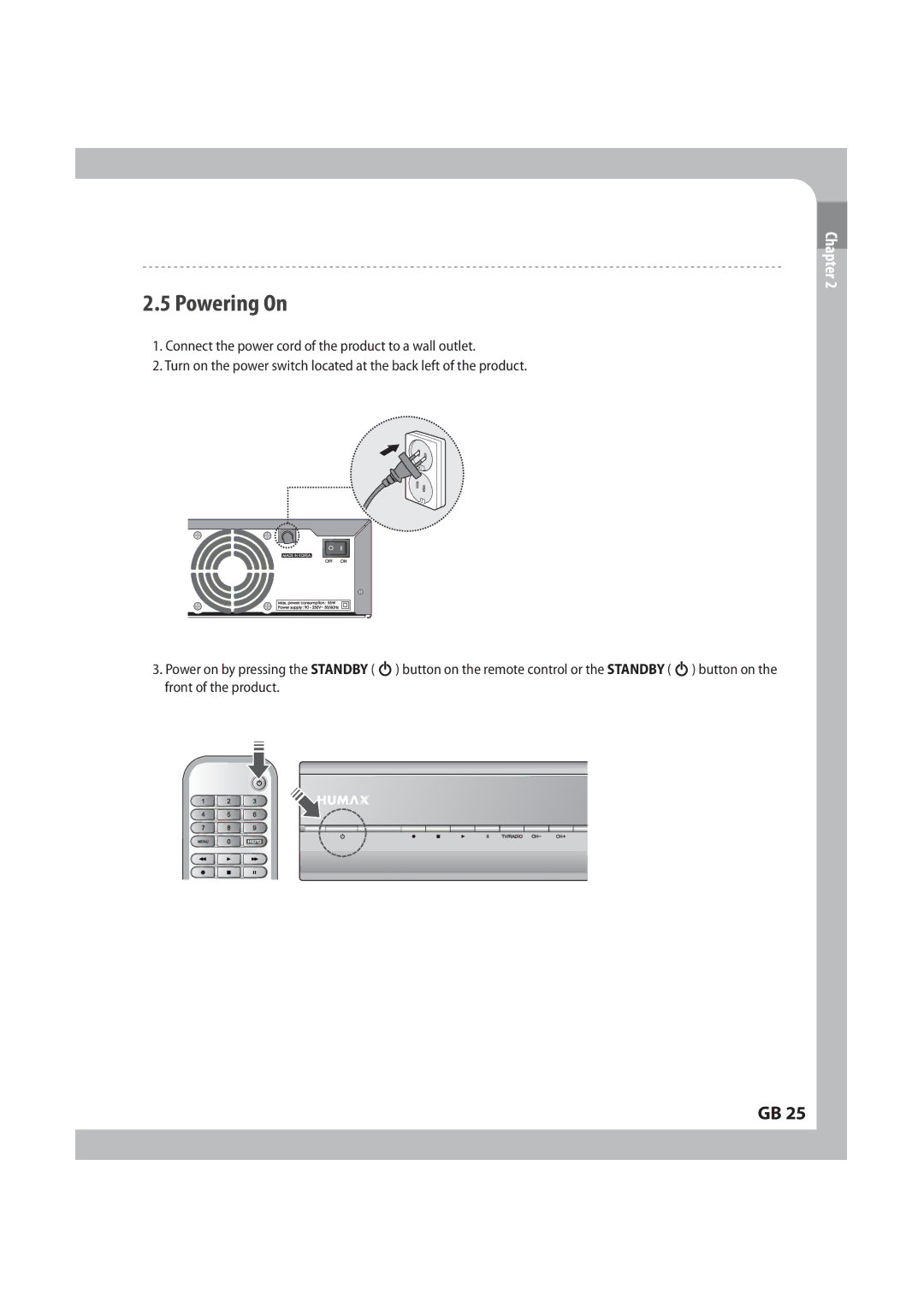 Humax IRCI-PVR manual 1PXFSJOH0O 