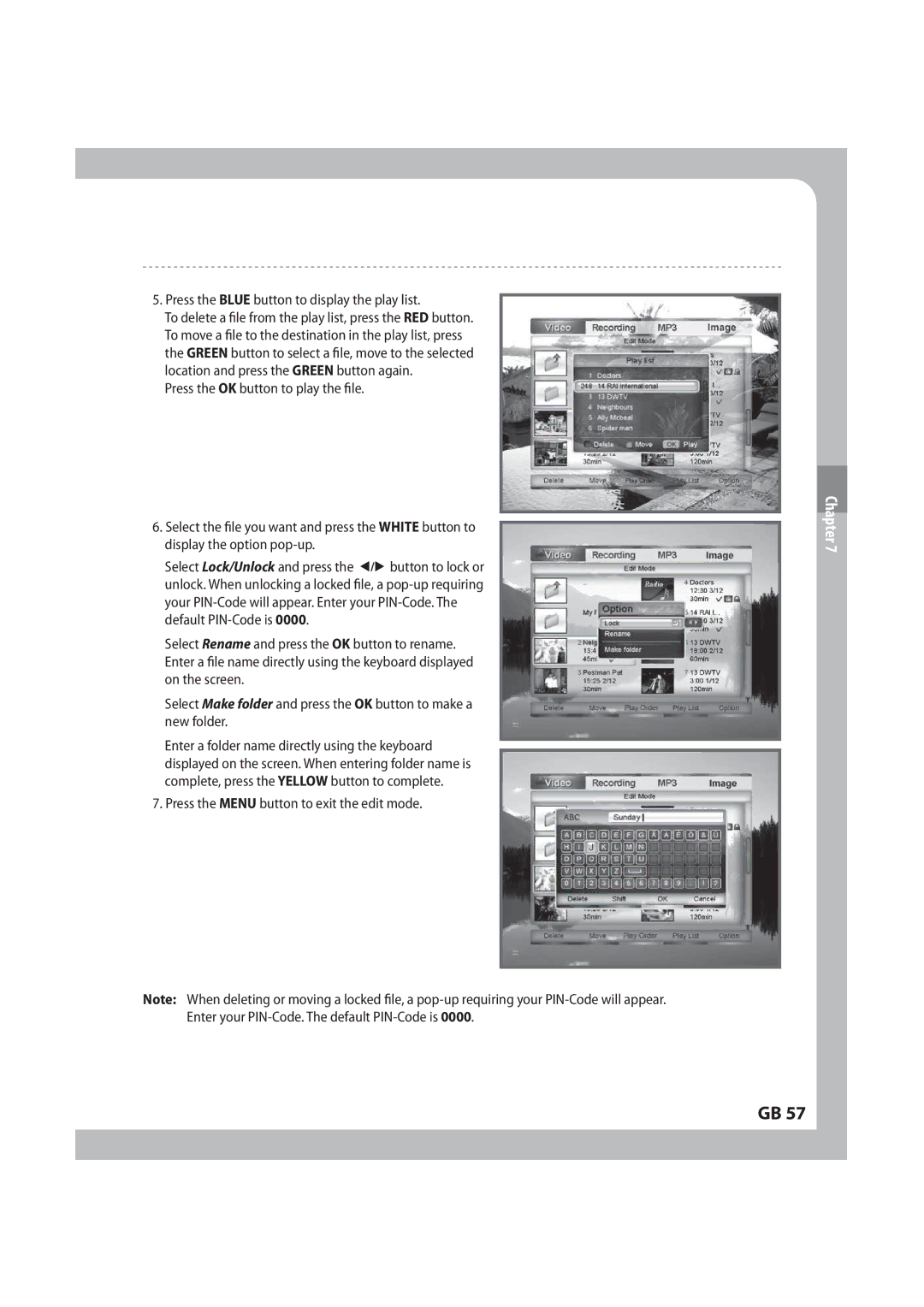 Humax IRCI-PVR manual 1SFTTUIF.&/6CVUUPOUPFYJUUIFFEJUNPEF 