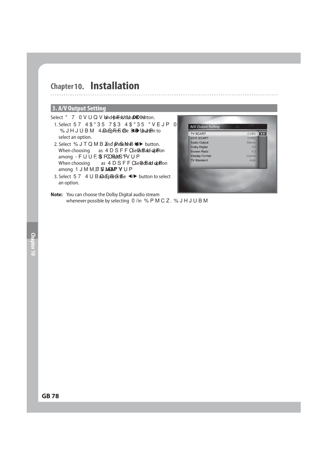 Humax IRCI-PVR manual 70VUQVU4FUUJOH, 4FMFDU70VUQVU4FUUJOHBOEQSFTTUIF0,CVUUPO 