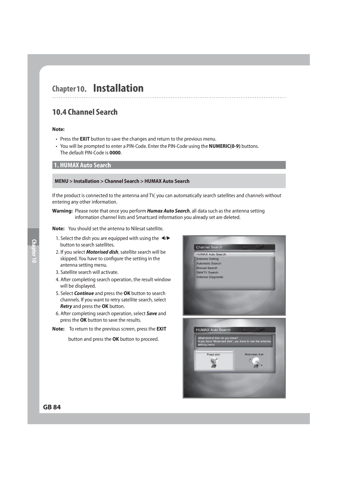 Humax IRCI-PVR manual $IBOOFM4FBSDI, 6.9VUP4FBSDI, *OTUBMMBUJPO$IBOOFM4FBSDI6.9VUP4FBSDI 