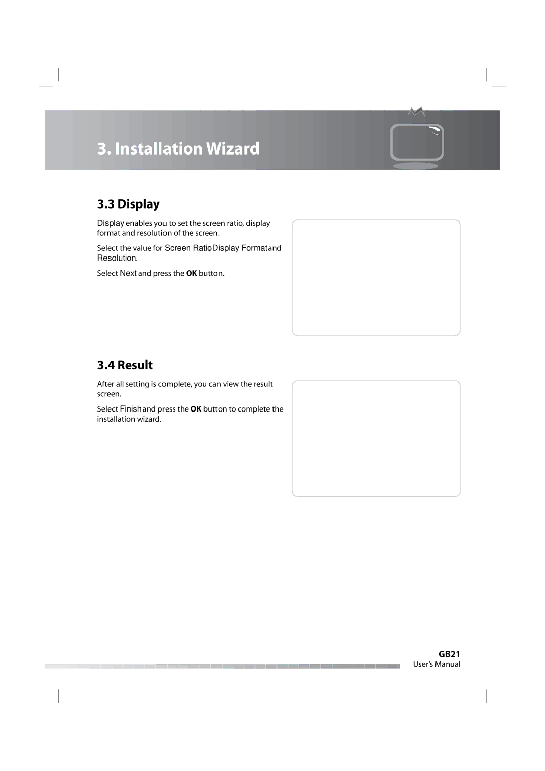 Humax IRHD-5000C user manual Display, Result 