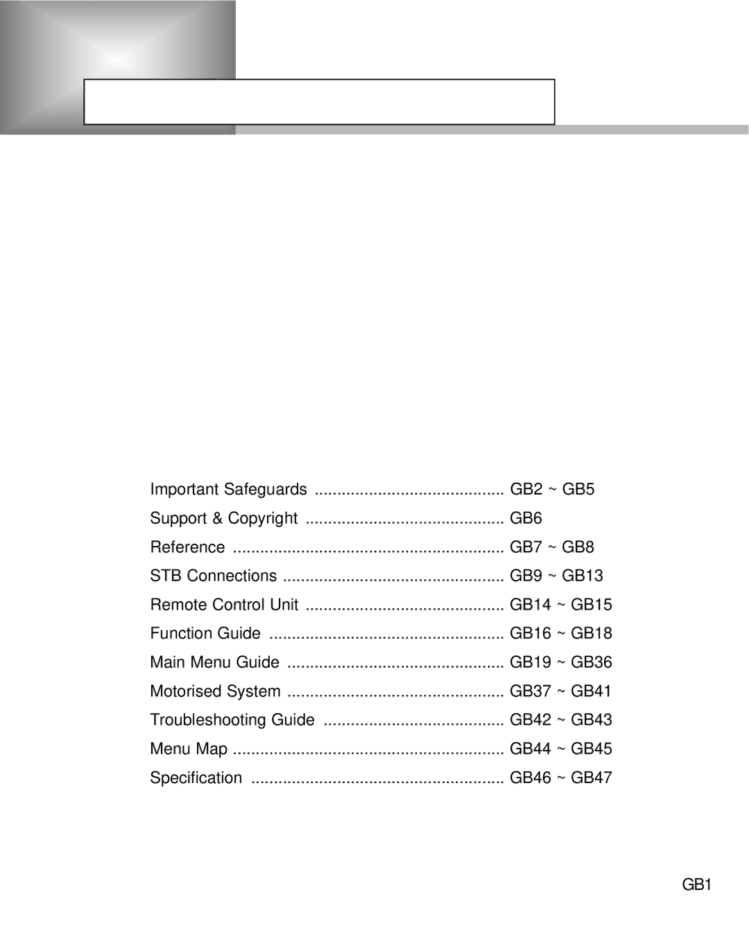 Humax NA-3712 manual Contents 