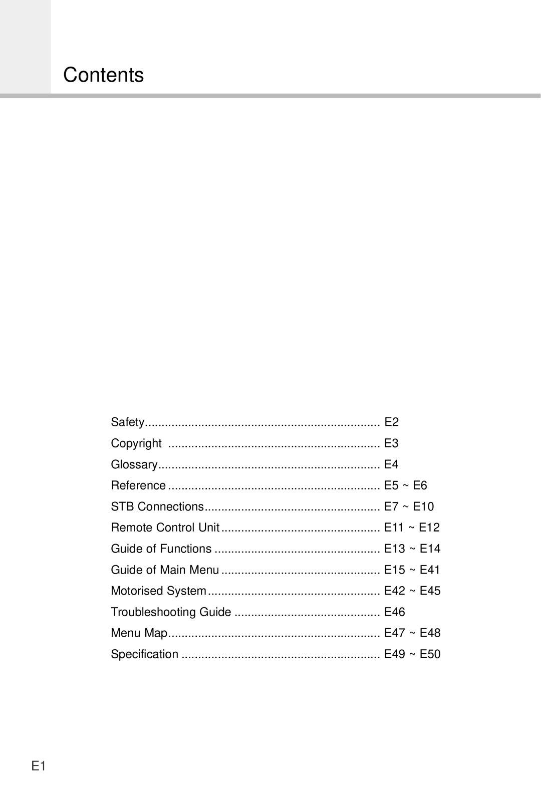 Humax VA-5200 manual Contents 