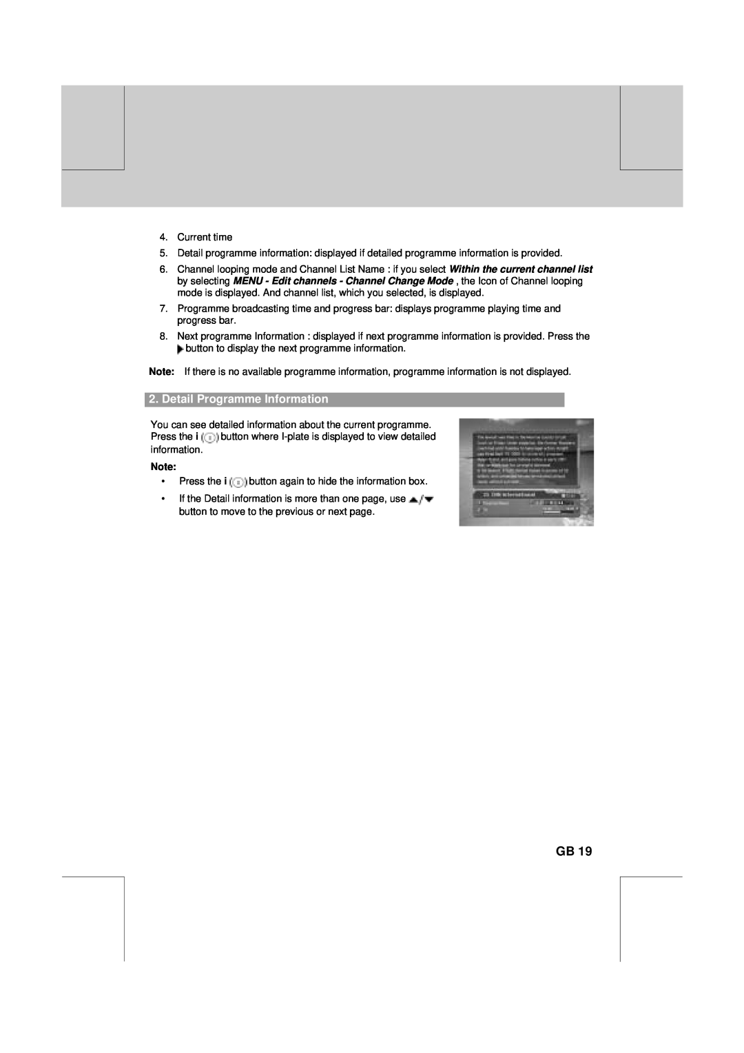 Humax VA-FOX T manual Detail Programme Information 