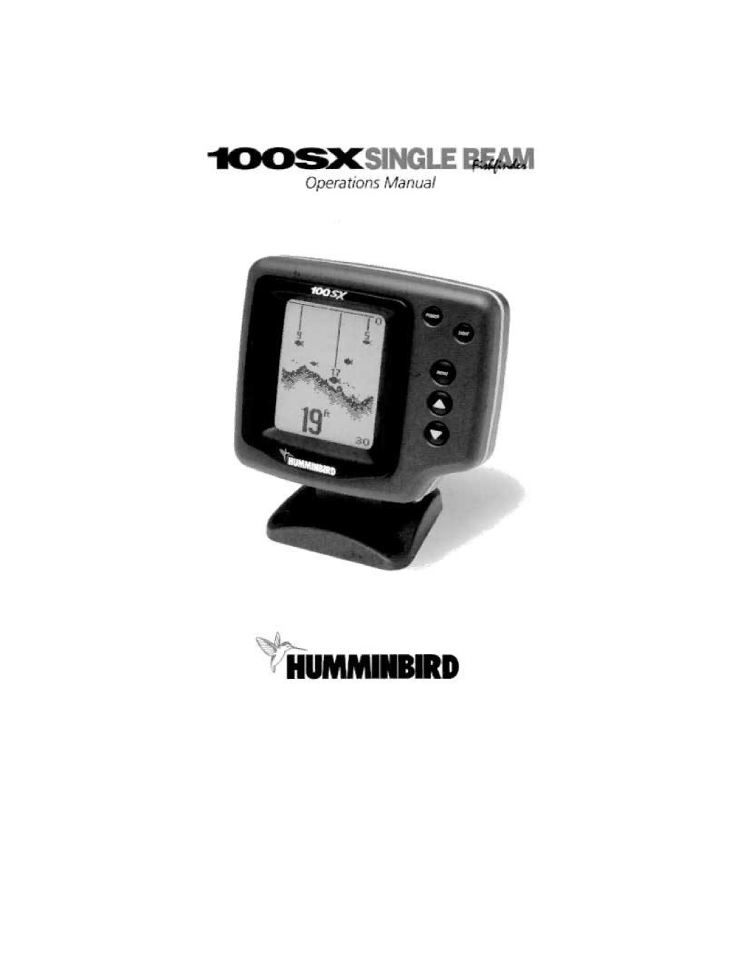 Humminbird 100SX manual 