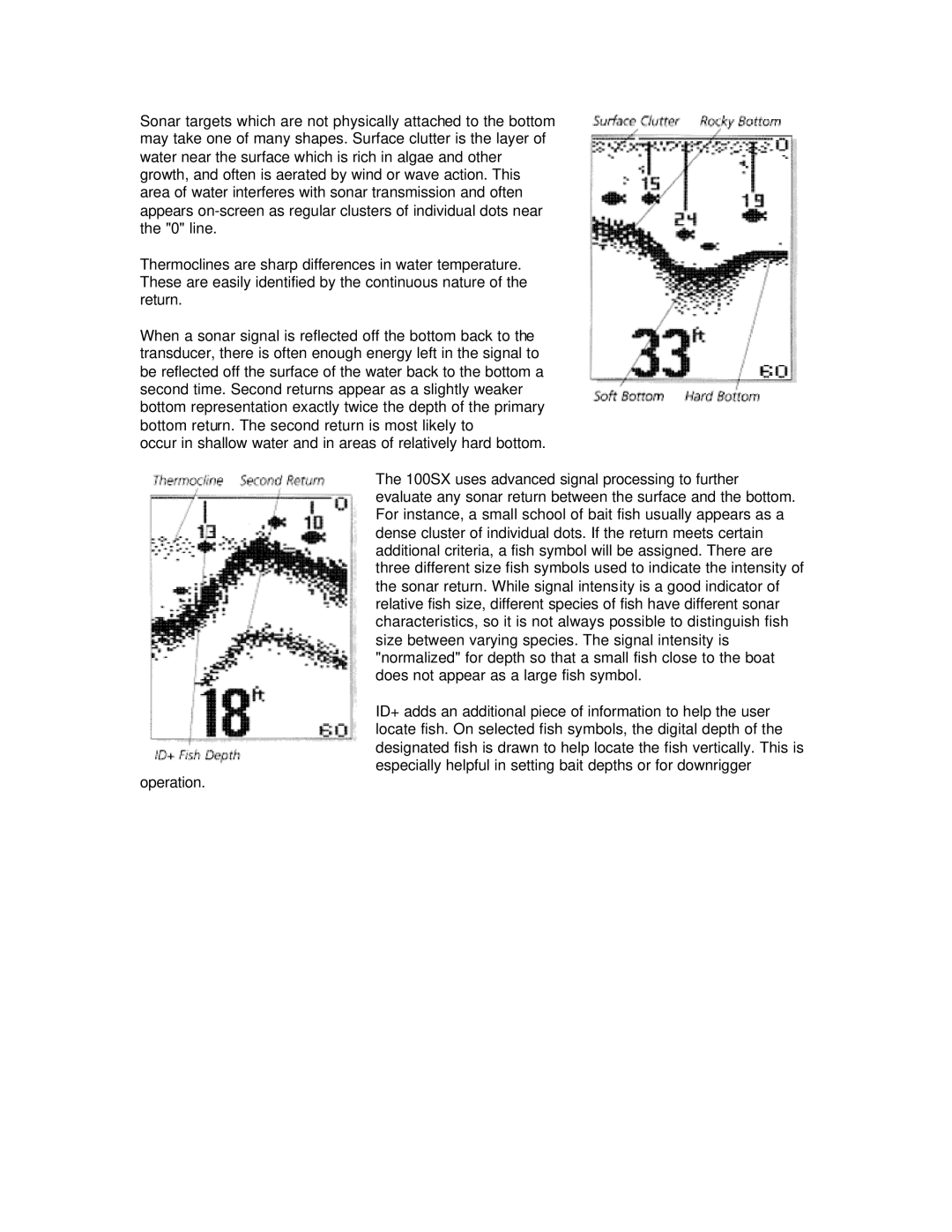 Humminbird 100SX manual 