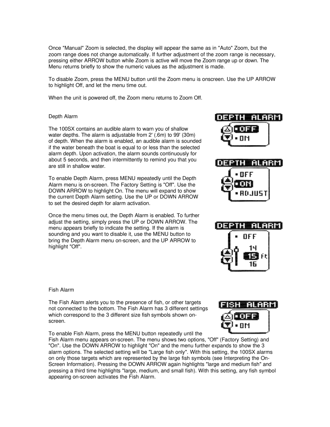 Humminbird 100SX manual 