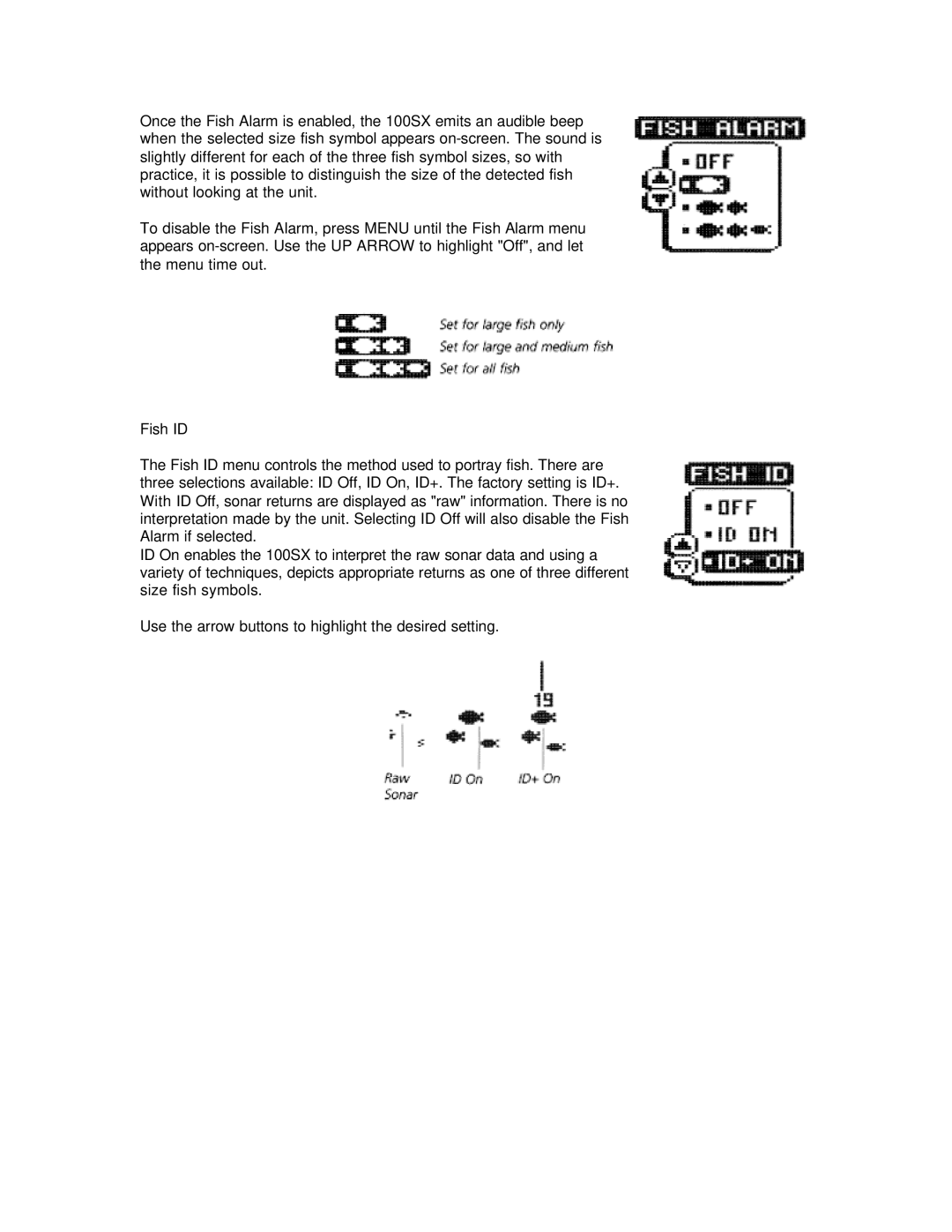 Humminbird 100SX manual 