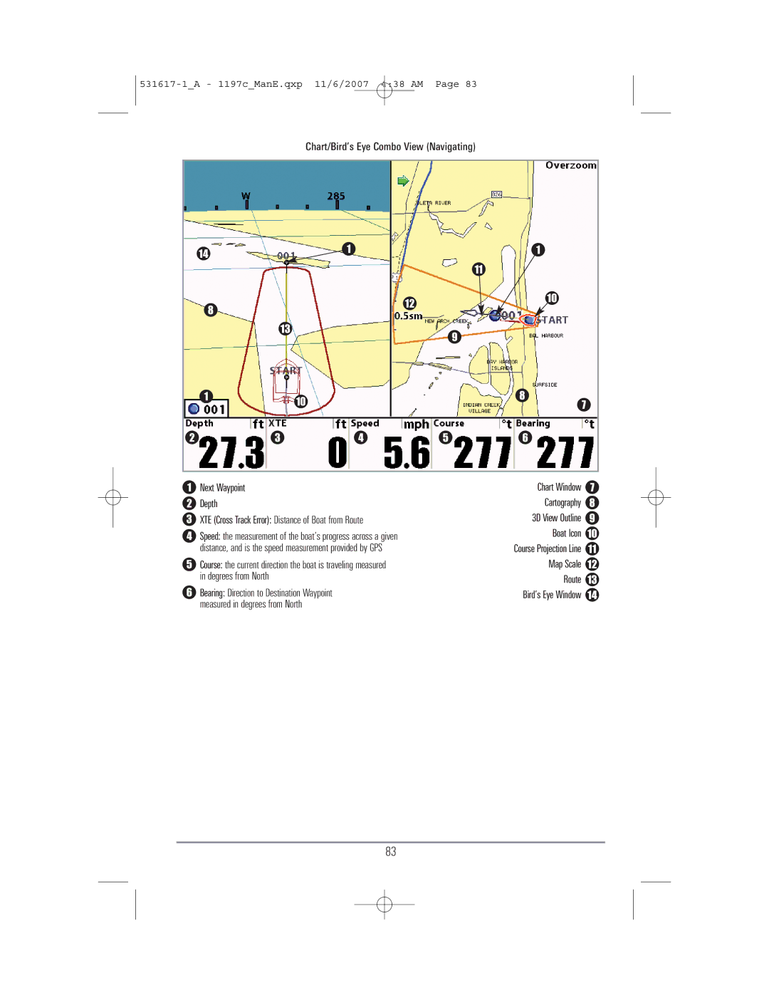 Humminbird 1197C SI warranty Chart Window Cartography 