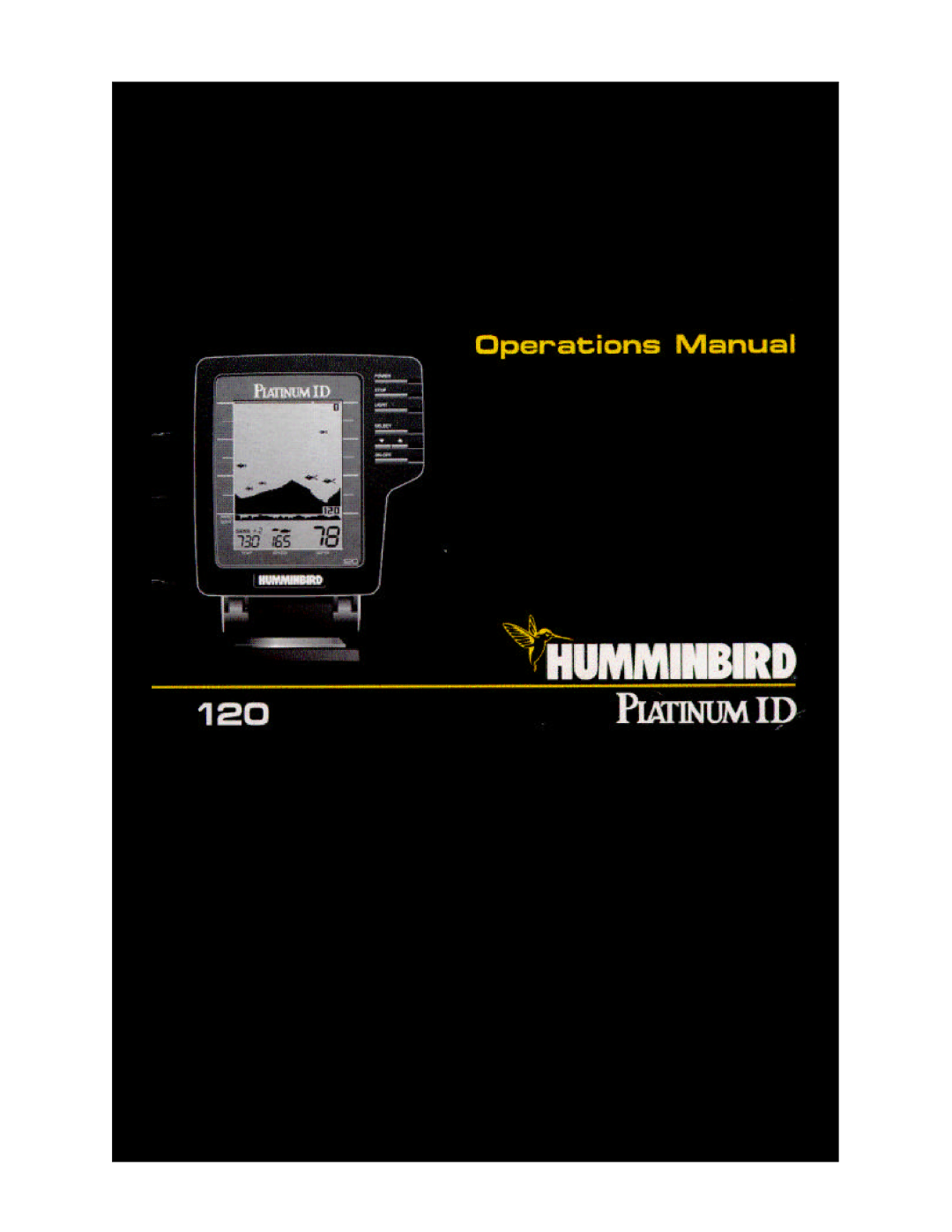 Humminbird 120 manual 