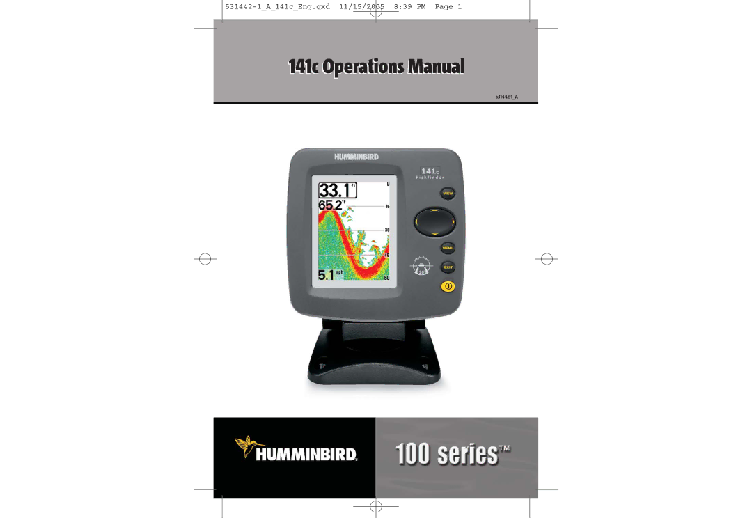 Humminbird manual 141c Operations Manual 