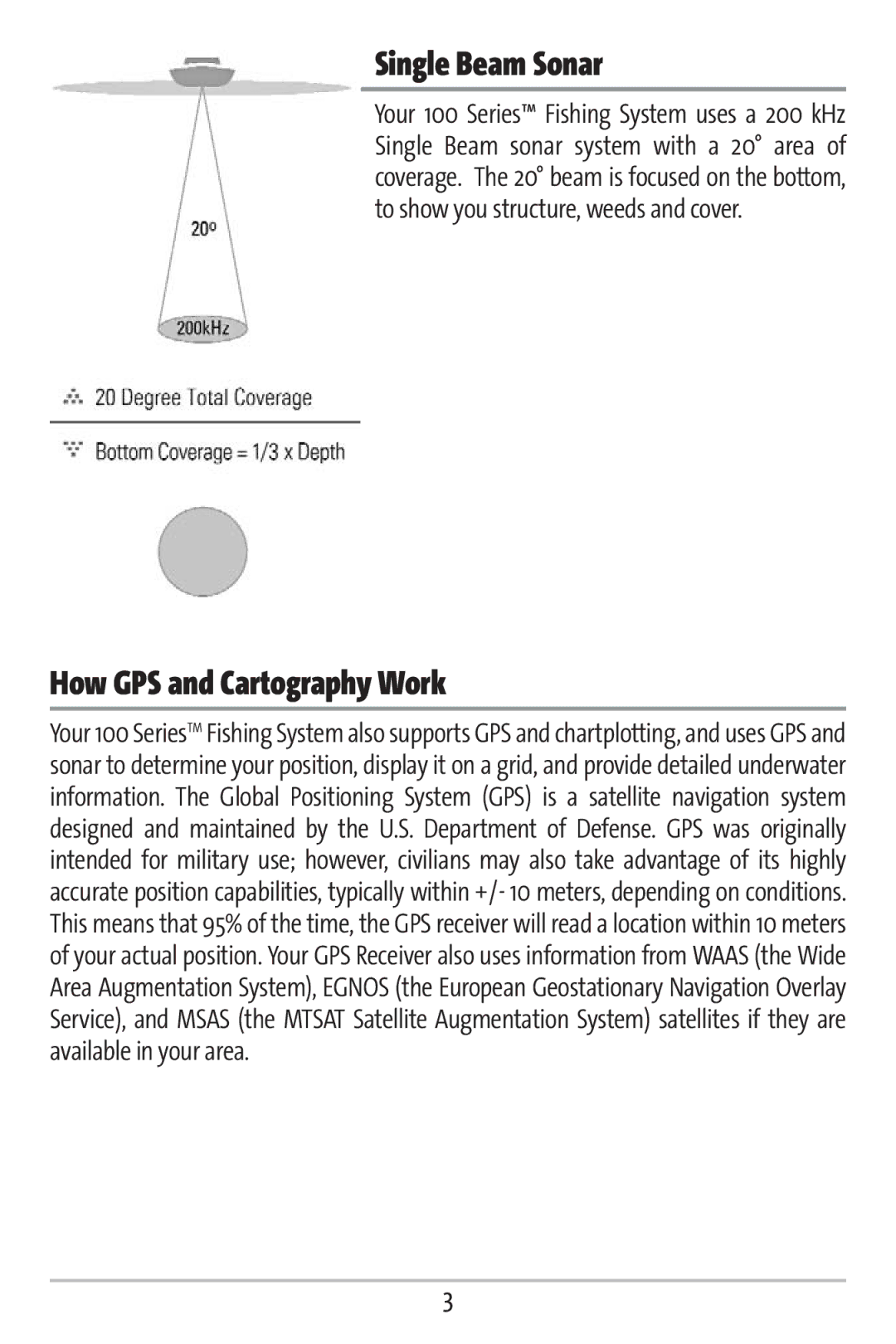 Humminbird 161 manual Single Beam Sonar, How GPS and Cartography Work 