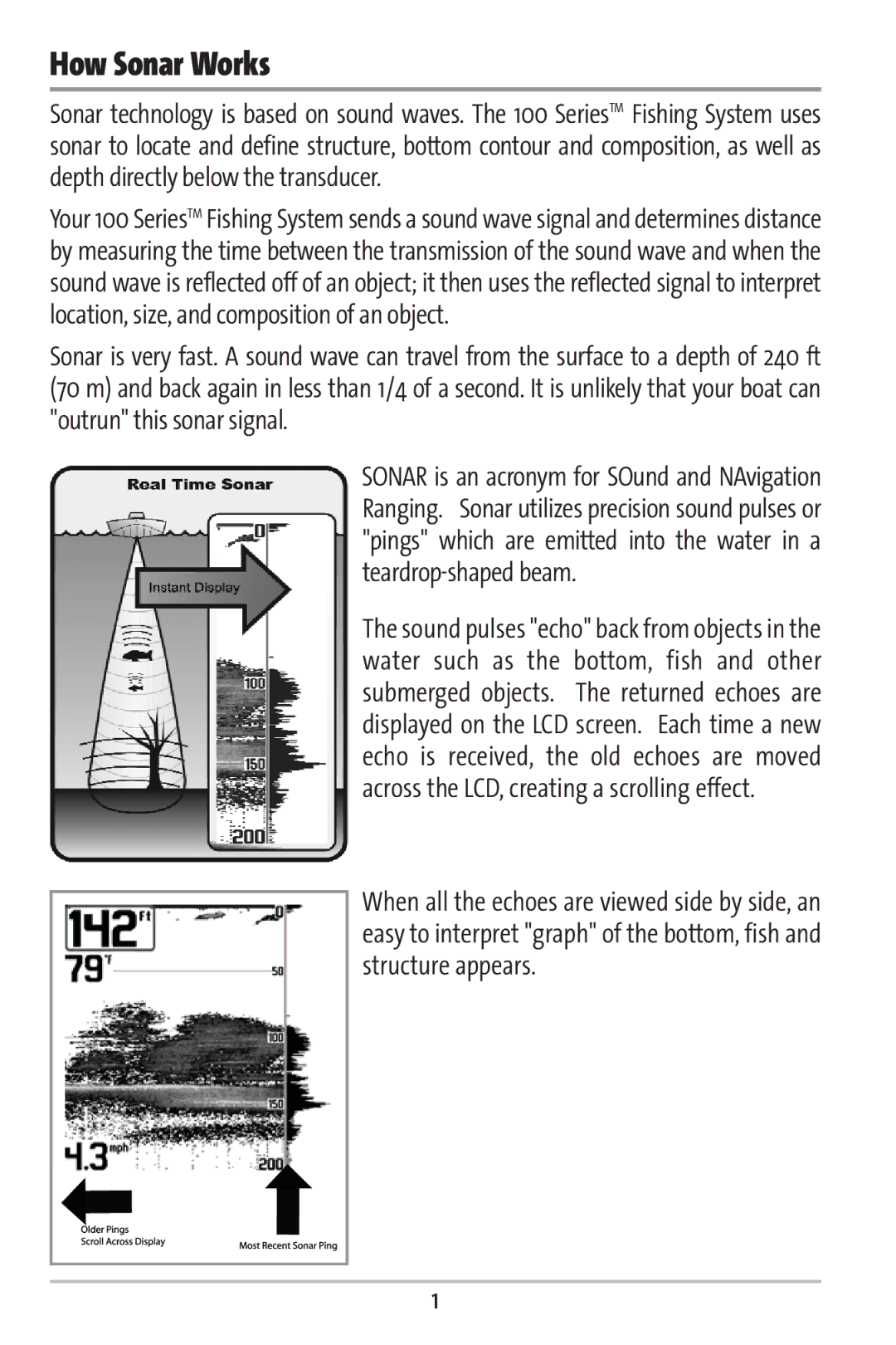 Humminbird 161 manual How Sonar Works 