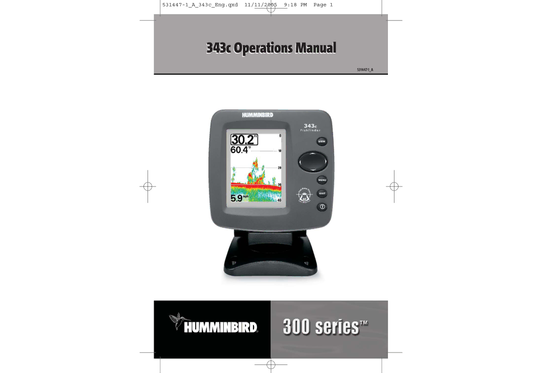 Humminbird manual 343c Operations Manual 