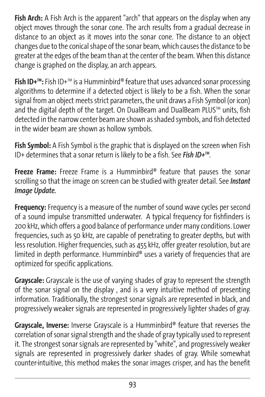 Humminbird 363 manual Image Update 