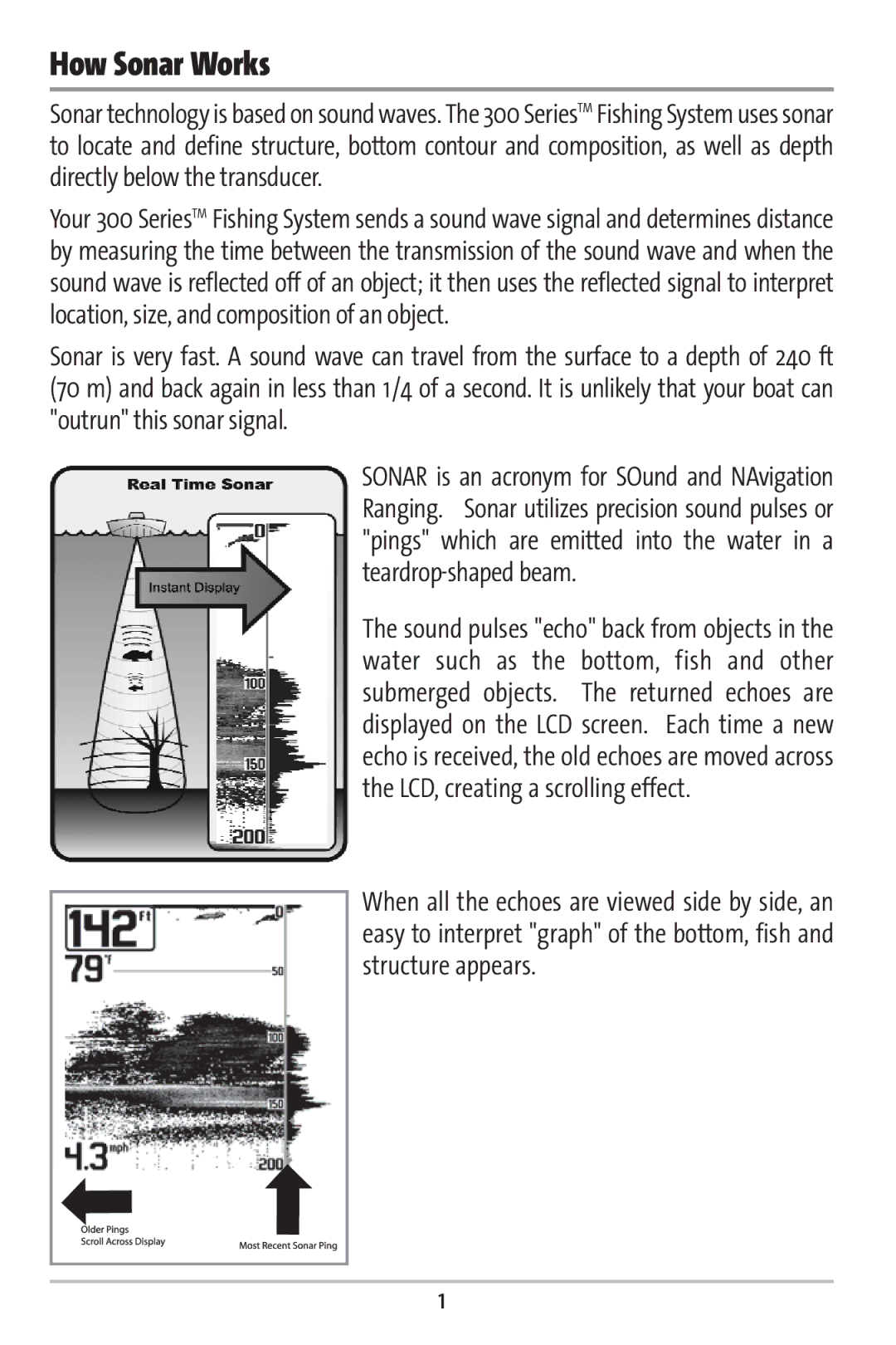 Humminbird 363 manual How Sonar Works 