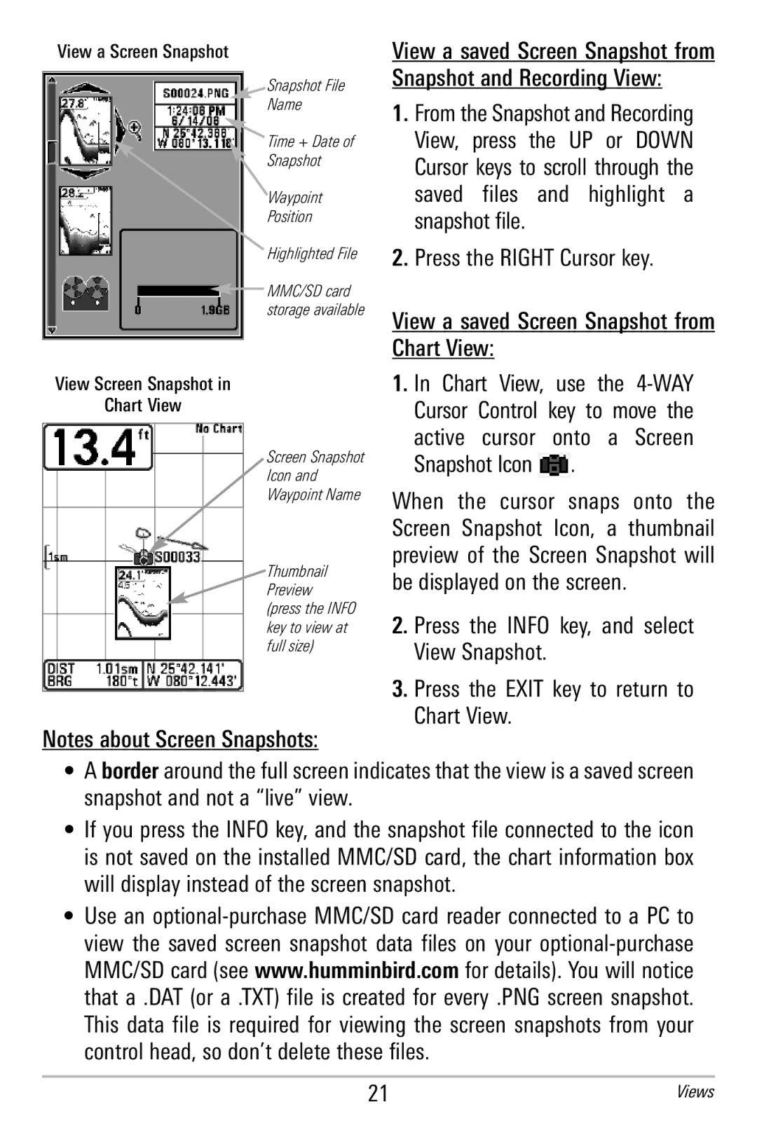 Humminbird 365i manual Active cursor 