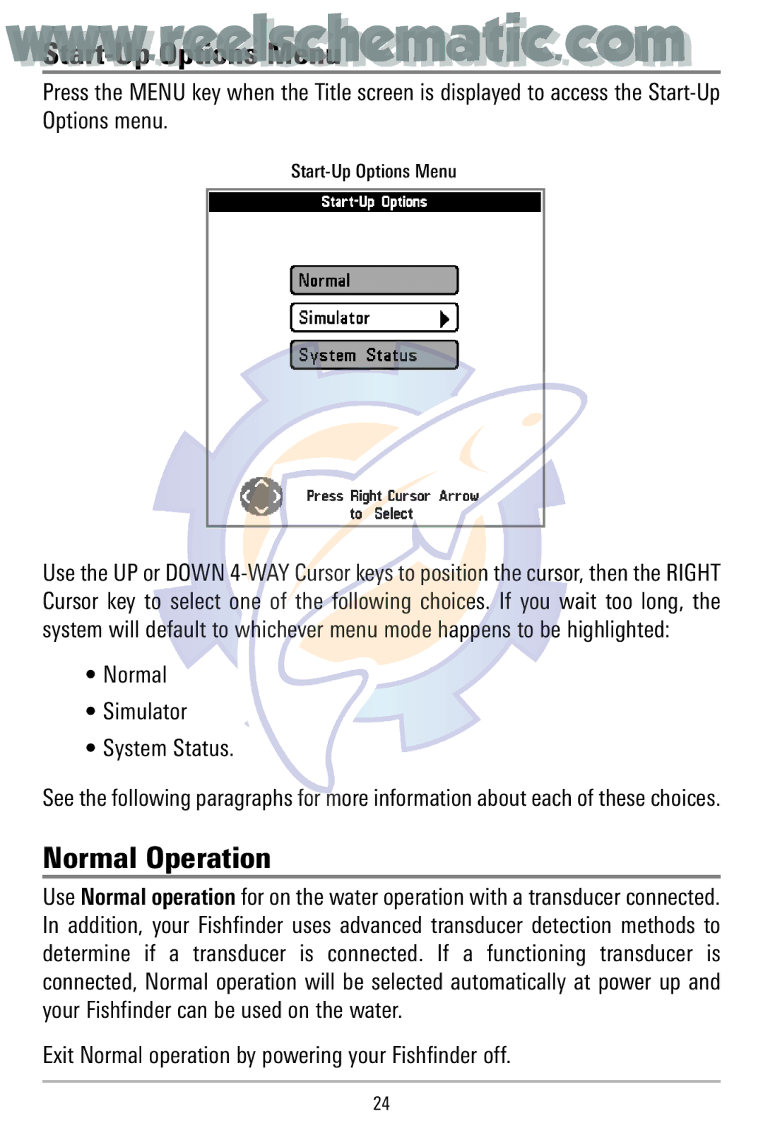 Humminbird 500 manual Normal Operation 