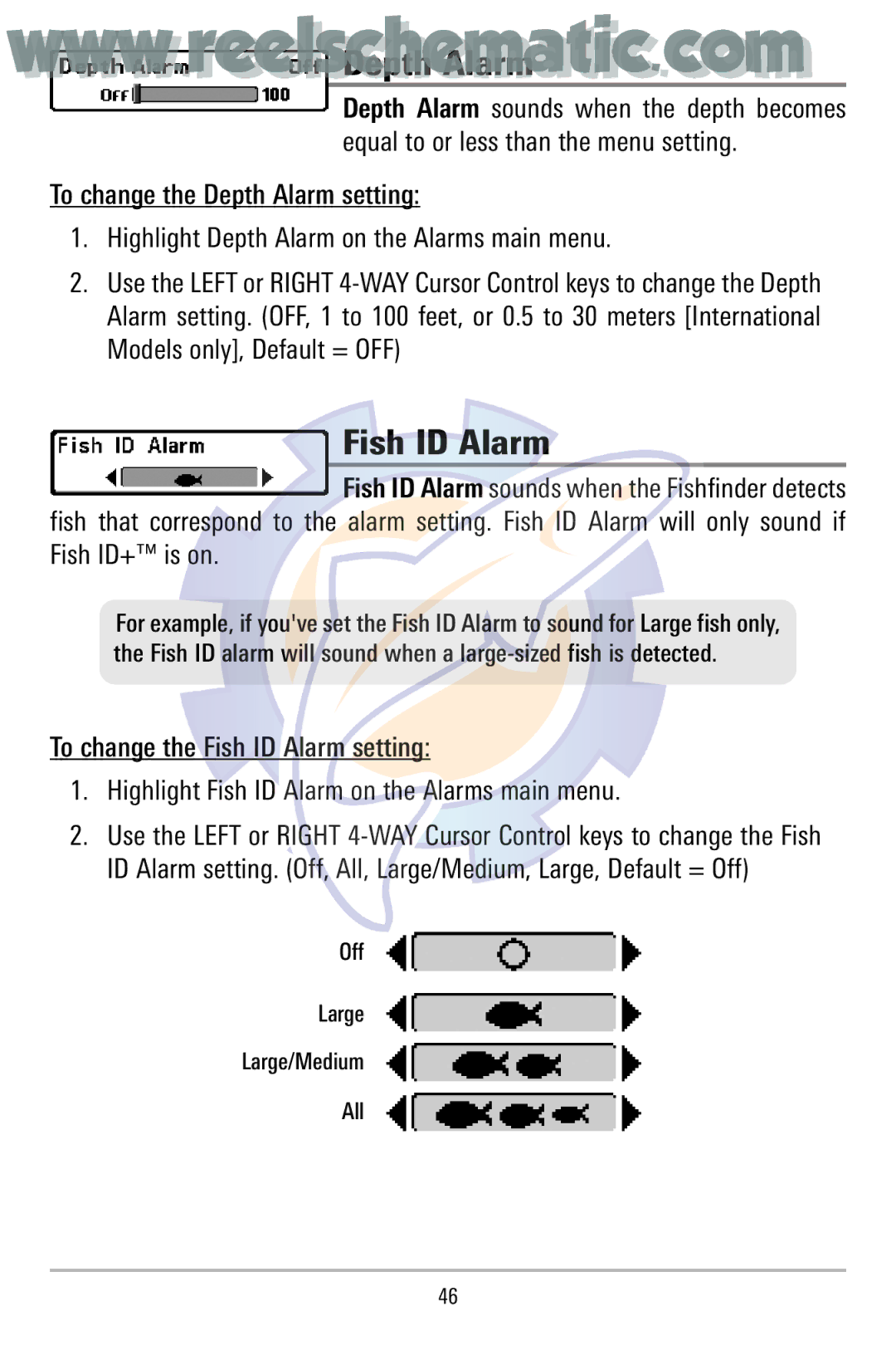 Humminbird 500 manual Fish ID Alarm 