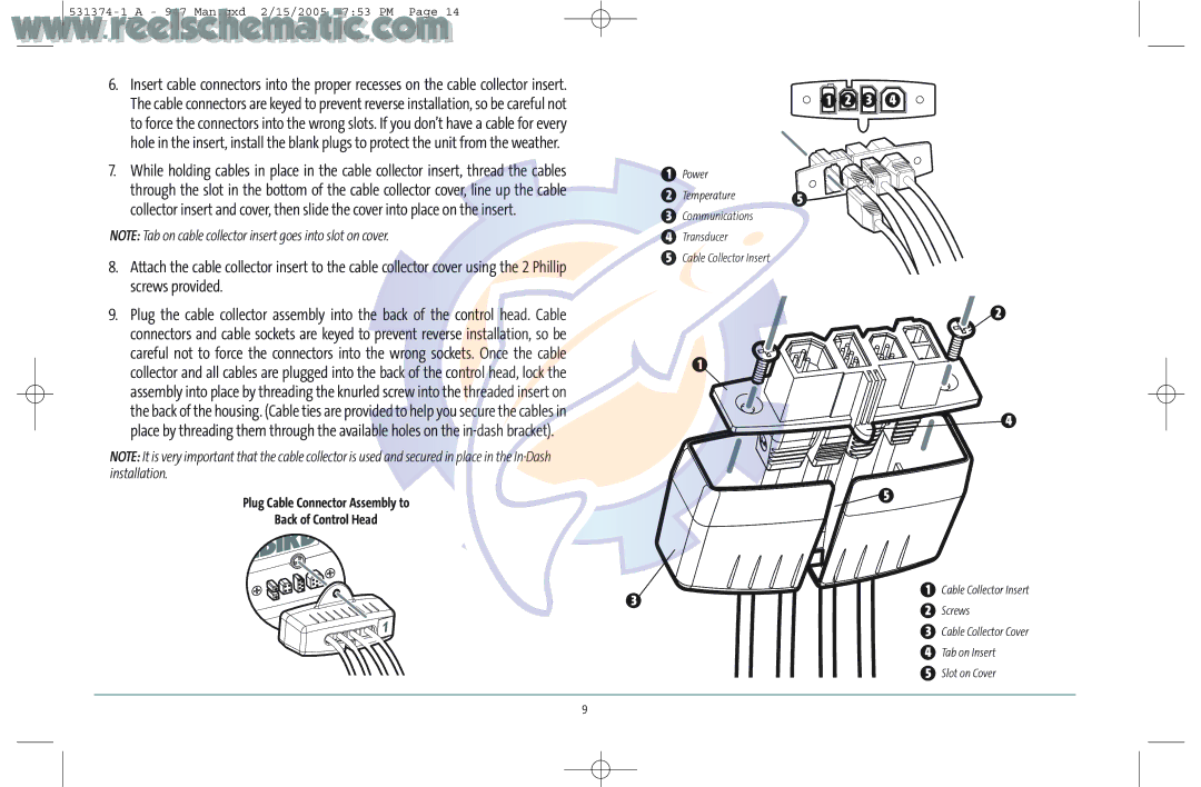 Humminbird 531374-1_A manual Plug Cable Connector Assembly to Back of Control Head 