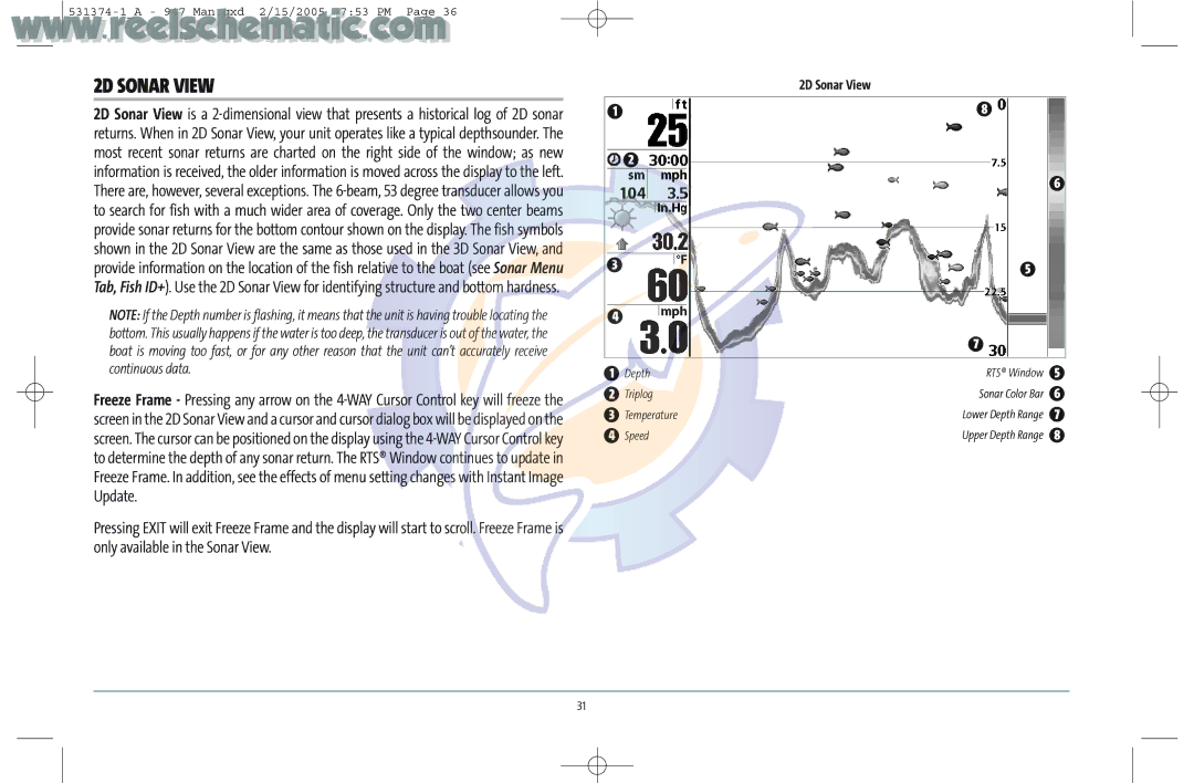 Humminbird 531374-1_A manual 2D Sonar View 