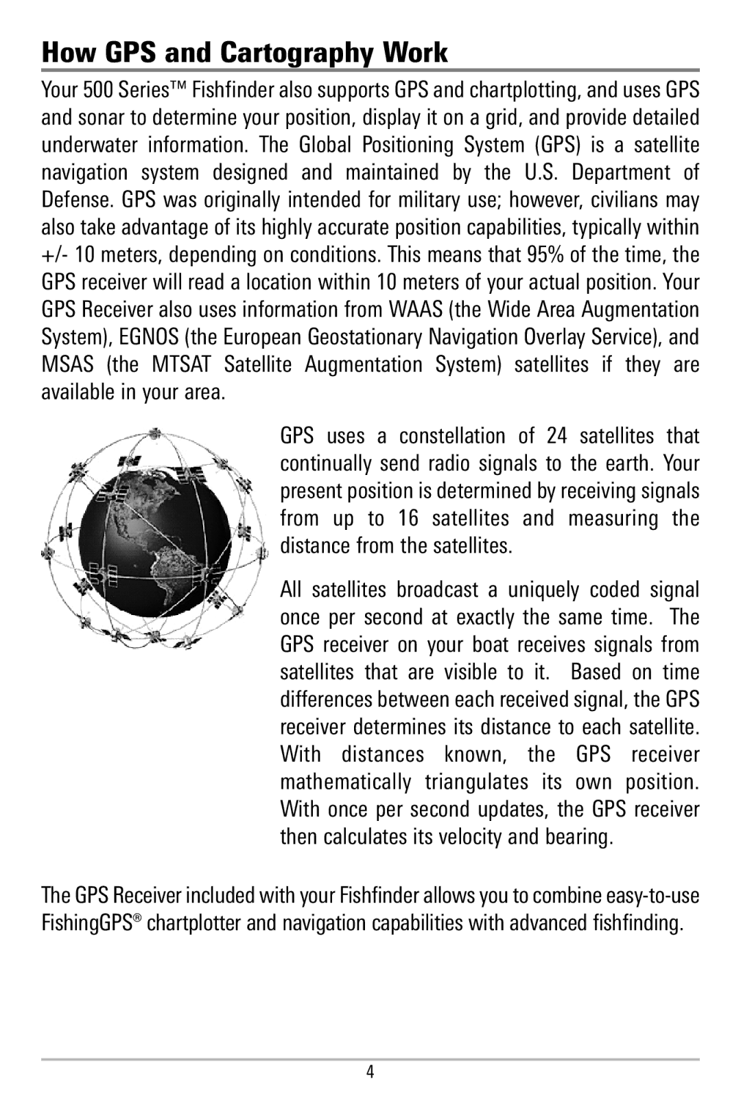 Humminbird 580 manual How GPS and Cartography Work 