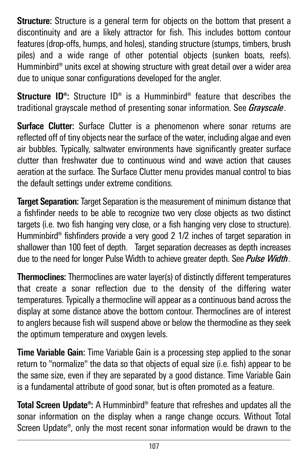 Humminbird 580 manual 107 