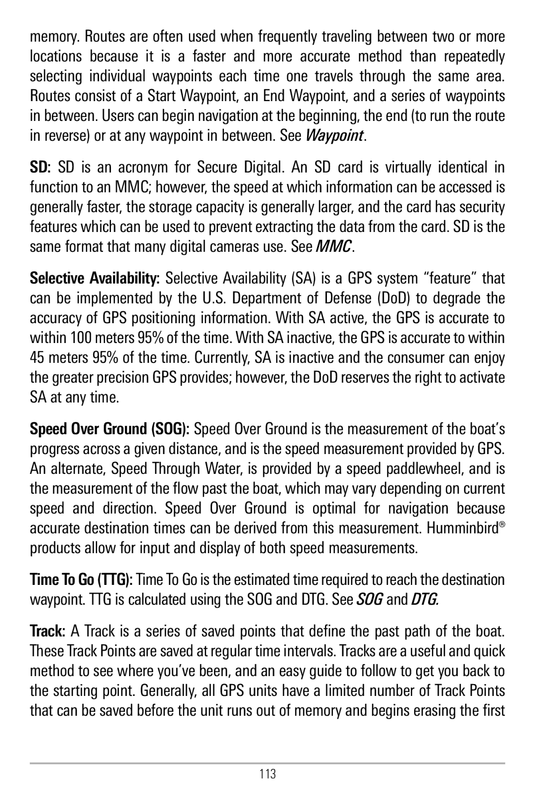 Humminbird 580 manual 113 