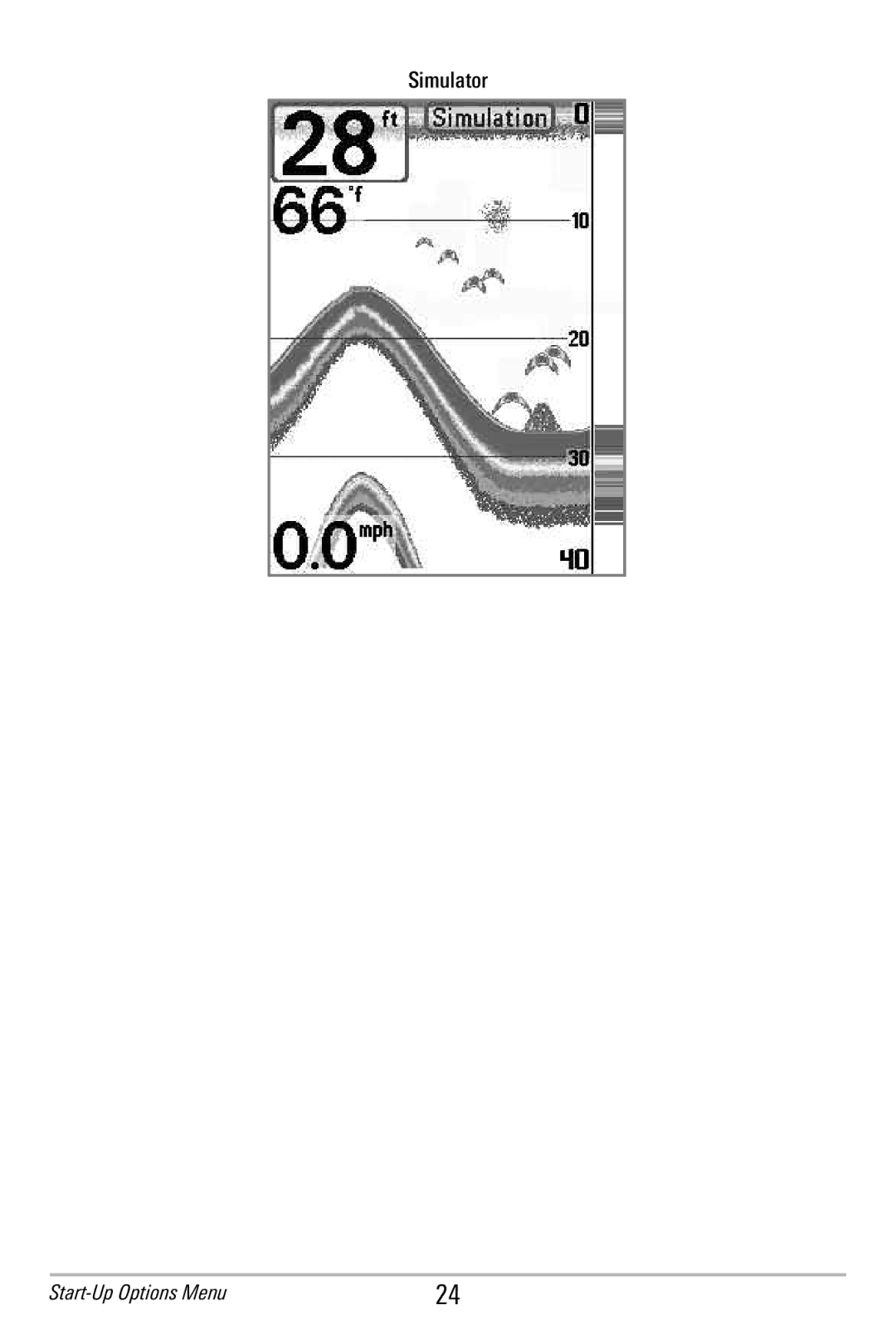 Humminbird 586c, 596c manual Simulator 