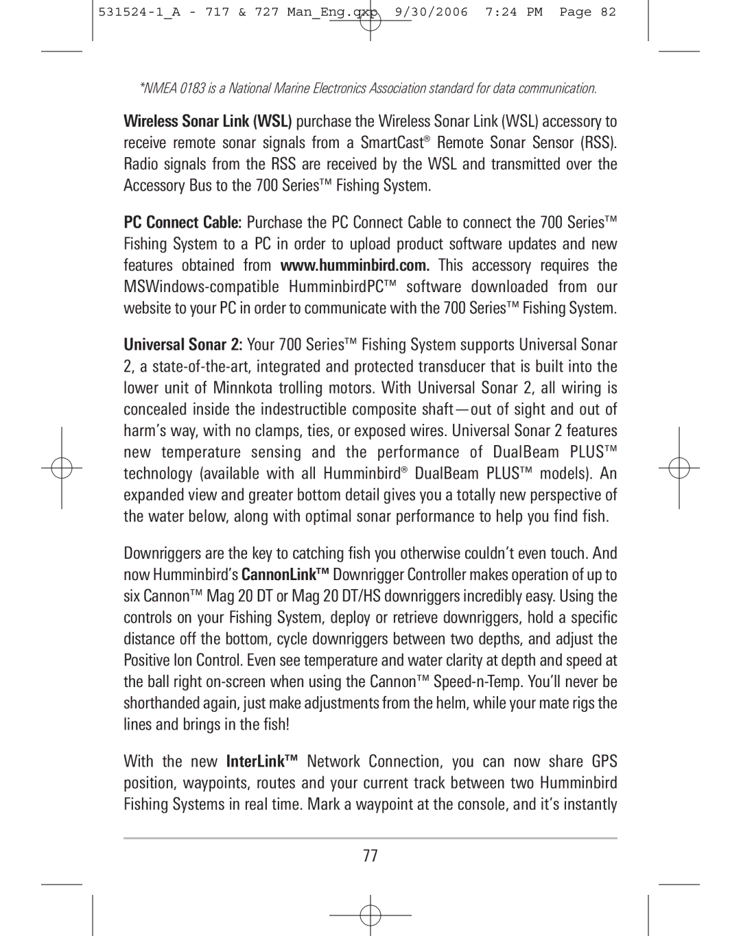 Humminbird manual 531524-1A 717 & 727 ManEng.qxp 9/30/2006 724 PM 