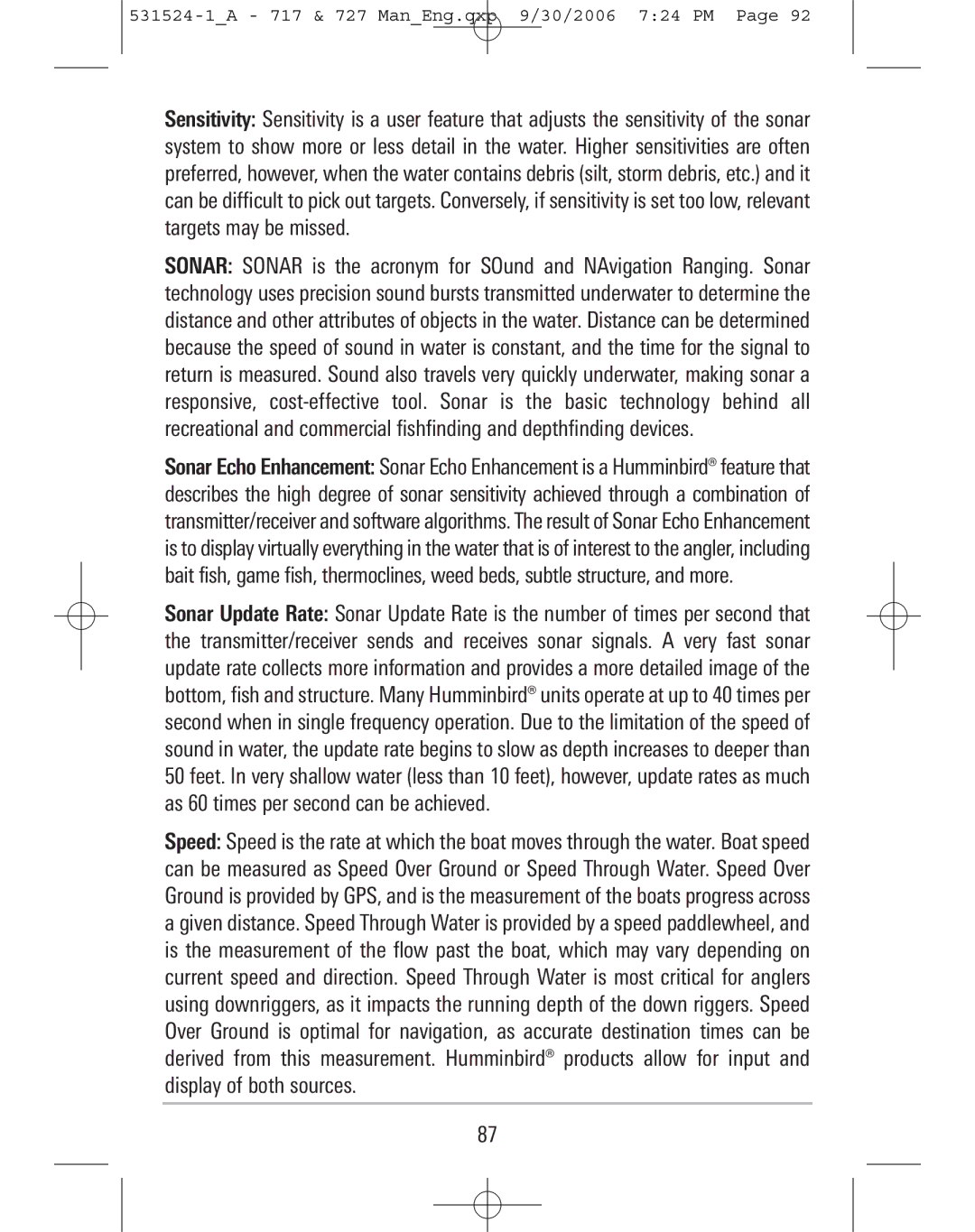 Humminbird manual 531524-1A 717 & 727 ManEng.qxp 9/30/2006 724 PM 