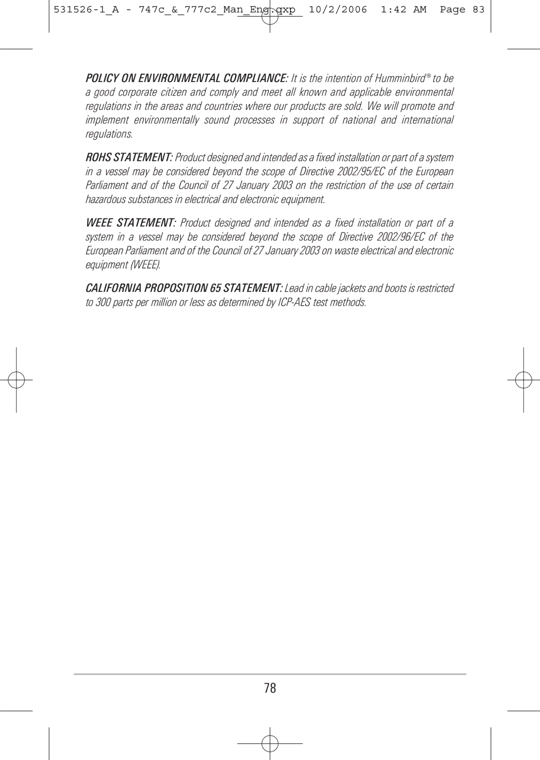 Humminbird manual 531526-1A 747c&777c2ManEng.qxp 10/2/2006 142 AM 