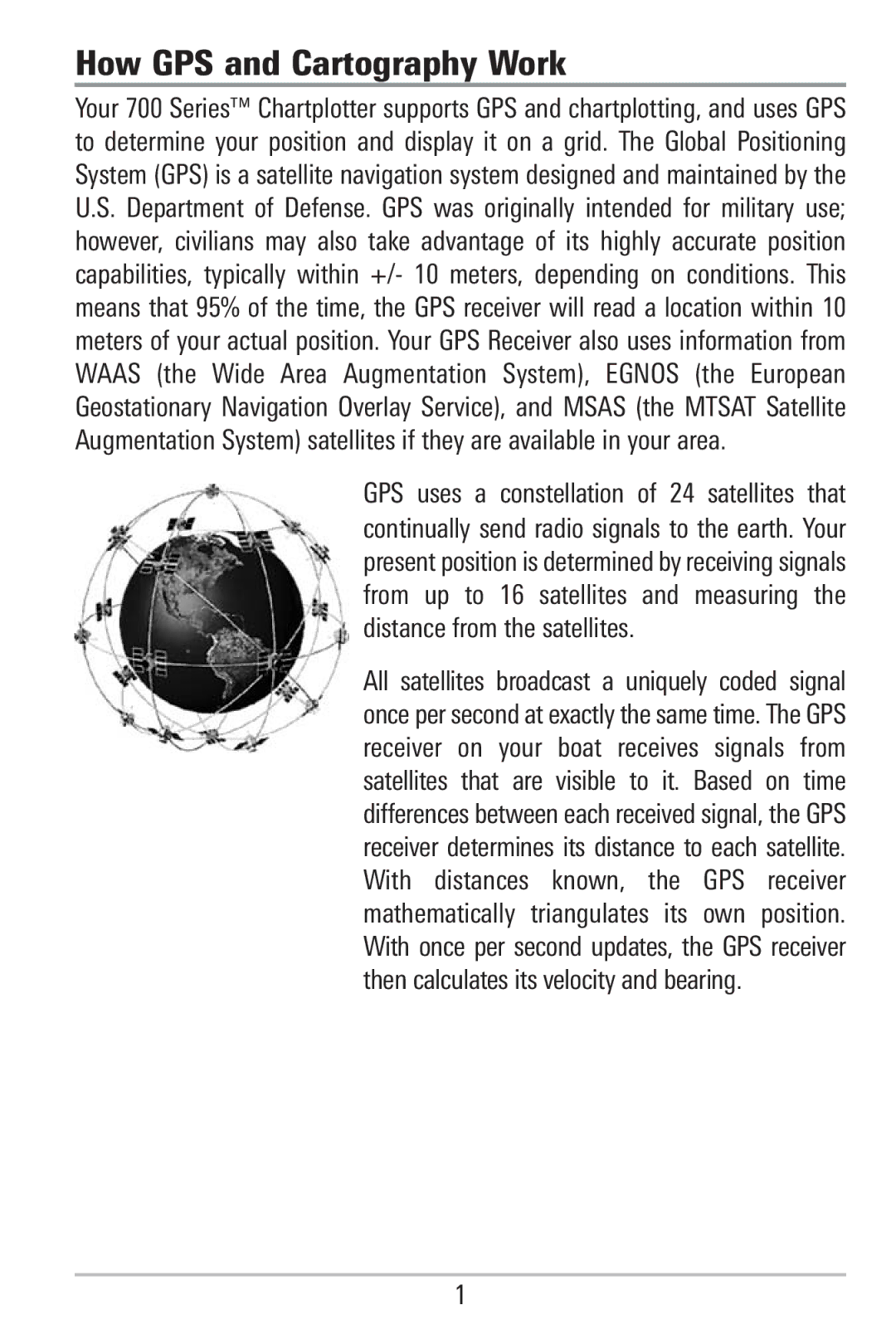 Humminbird 755C, 785C2I manual How GPS and Cartography Work 