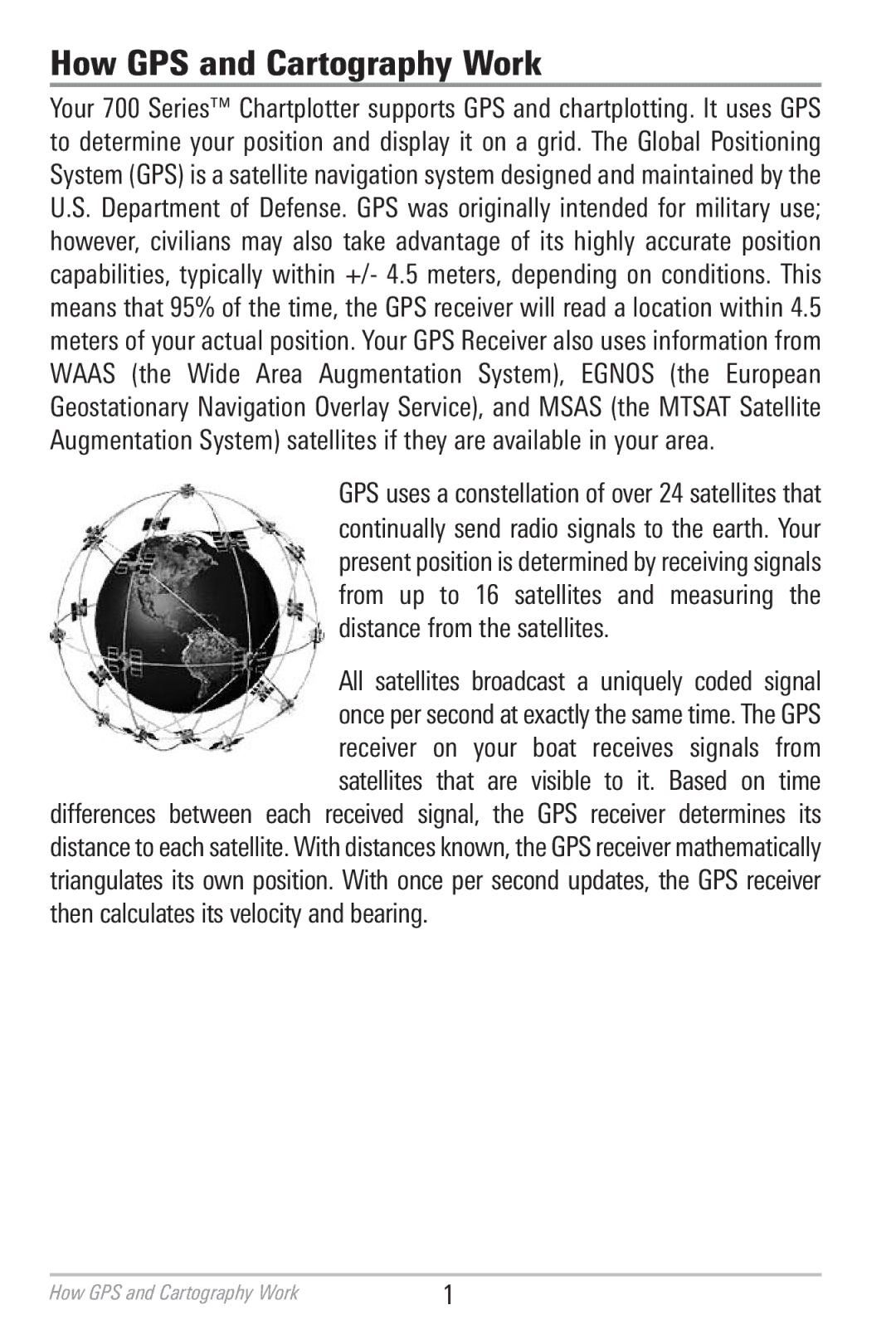 Humminbird 786CI manual How GPS and Cartography Work 