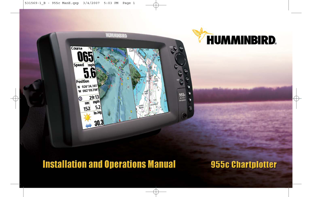 Humminbird 955C manual 531569-1B 955c ManE.qxp 3/4/2007 503 PM 