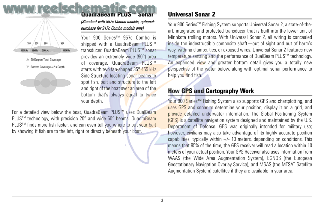 Humminbird 957C QuadraBeam Plus Sonar, Universal Sonar, How GPS and Cartography Work, Purchase for 917c Combo models only 