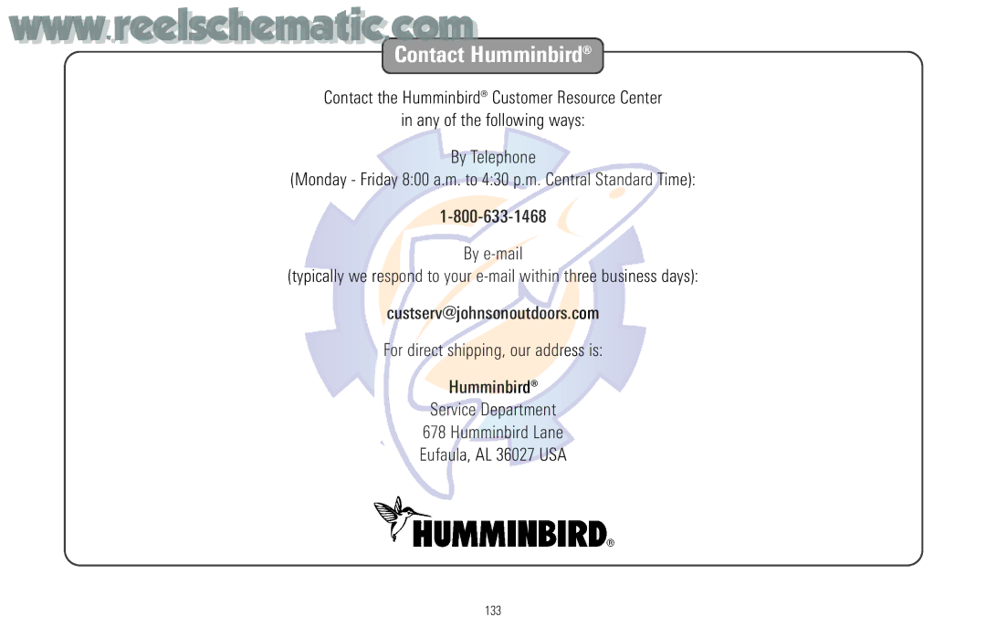 Humminbird 957C manual Contact Humminbird 