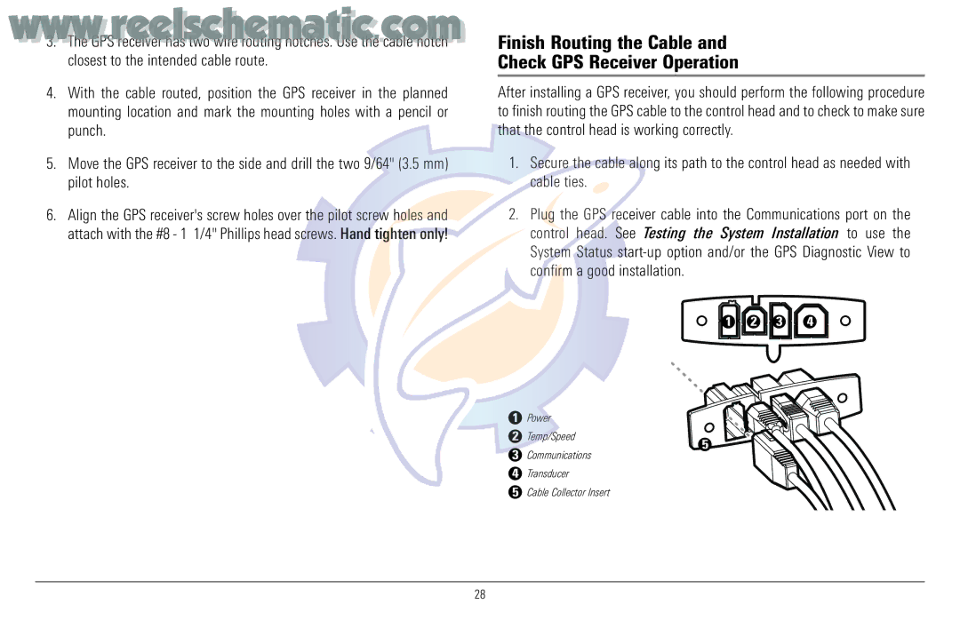 Humminbird 957C manual Finish Routing the Cable Check GPS Receiver Operation 