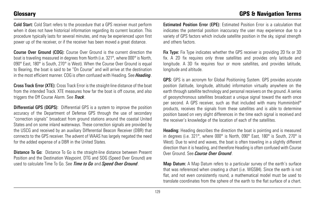 Humminbird 967C manual 129 