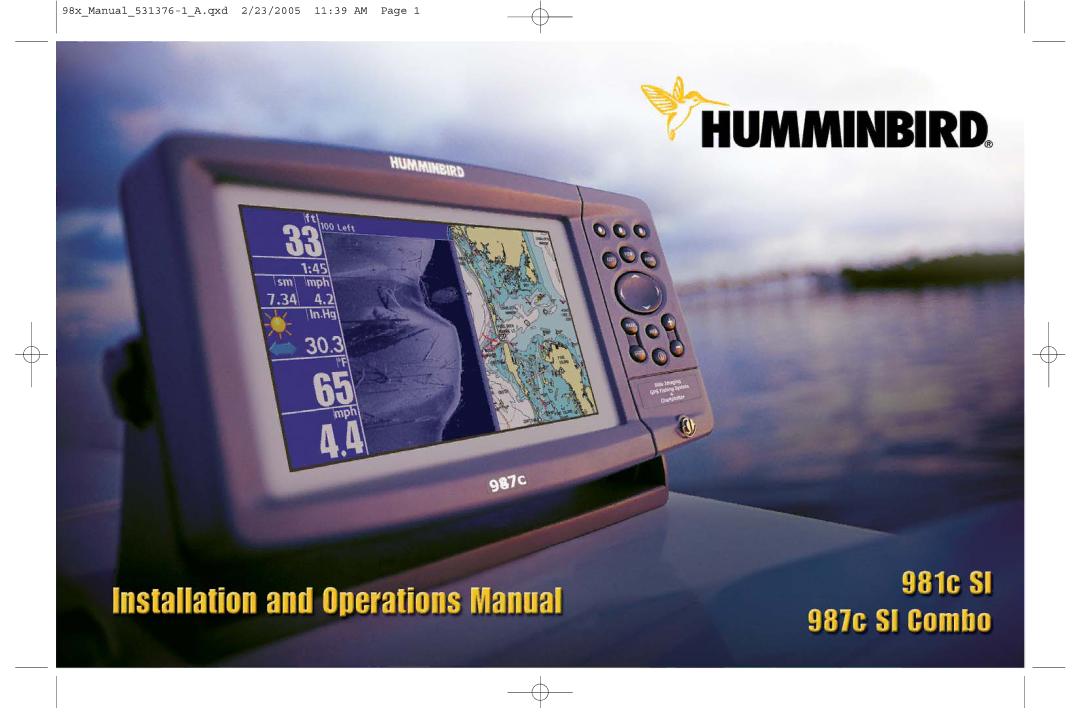 Humminbird 981 manual 98xManual531376-1A.qxd 2/23/2005 1139 AM 