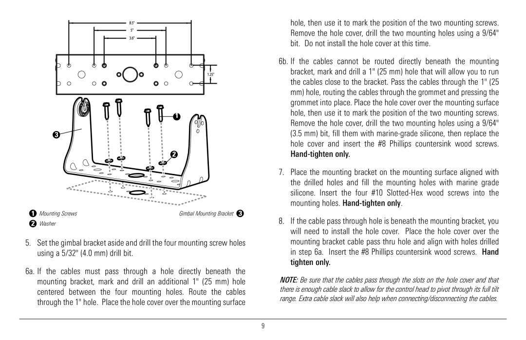 Humminbird 997c Combo, 900 Series manual Mounting Screws 