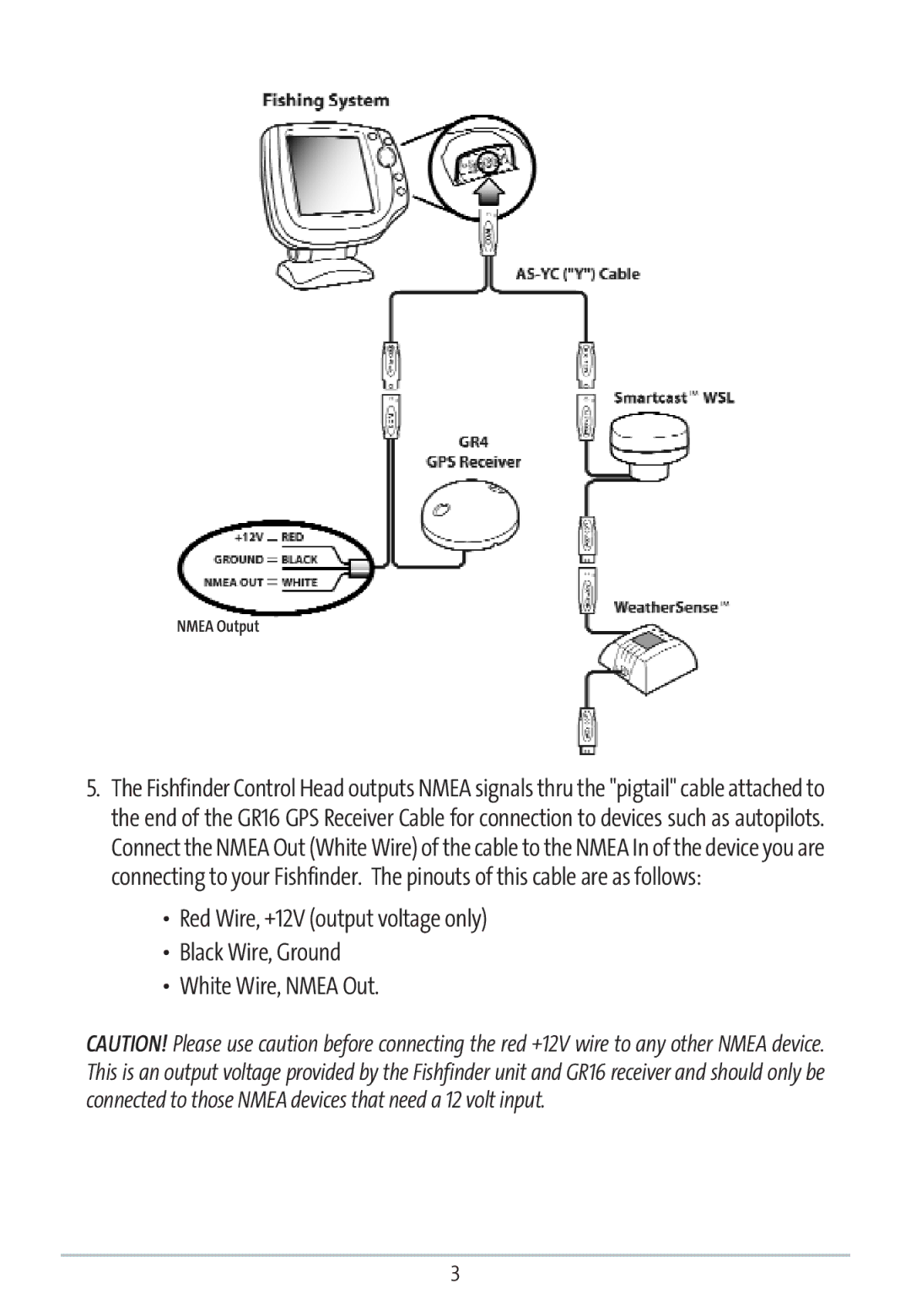 Humminbird GR16 manual Nmea Output 