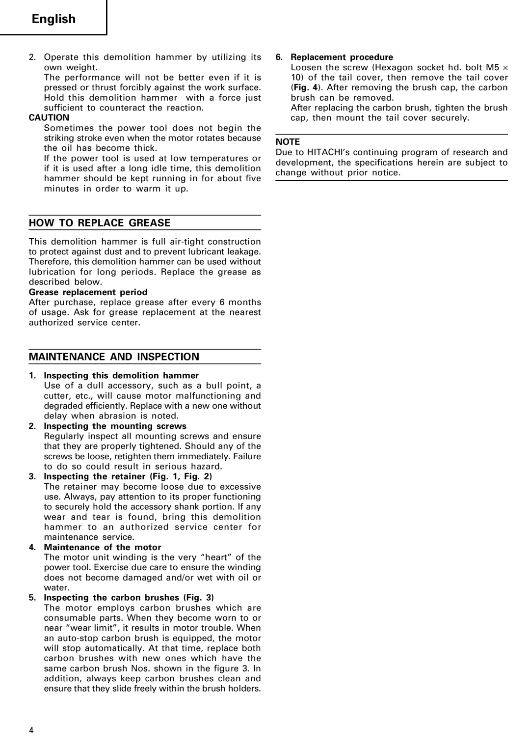 Humminbird H 90SB manual HOW to Replace Grease, Maintenance and Inspection 