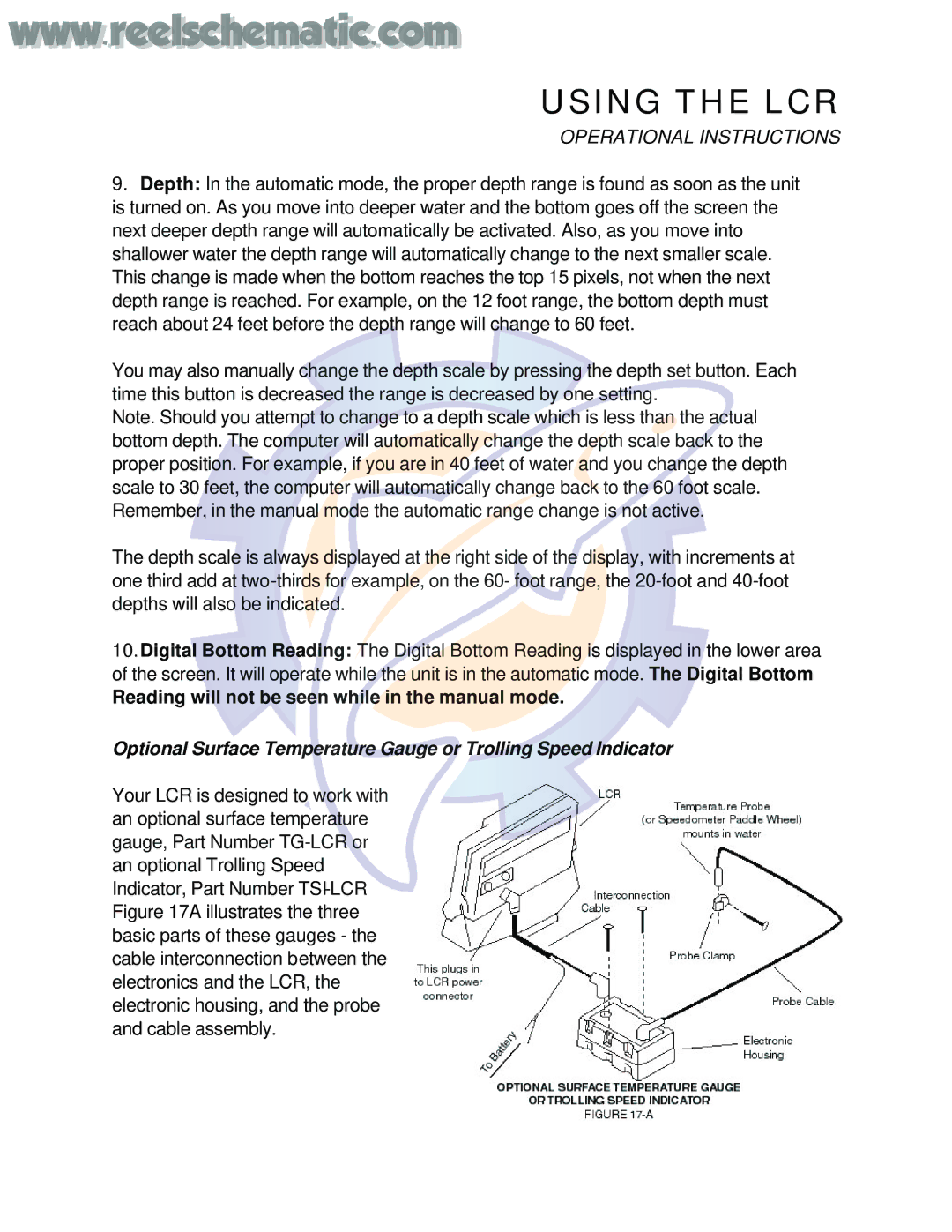 Humminbird LCR 40.ID Reading will not be seen while in the manual mode 