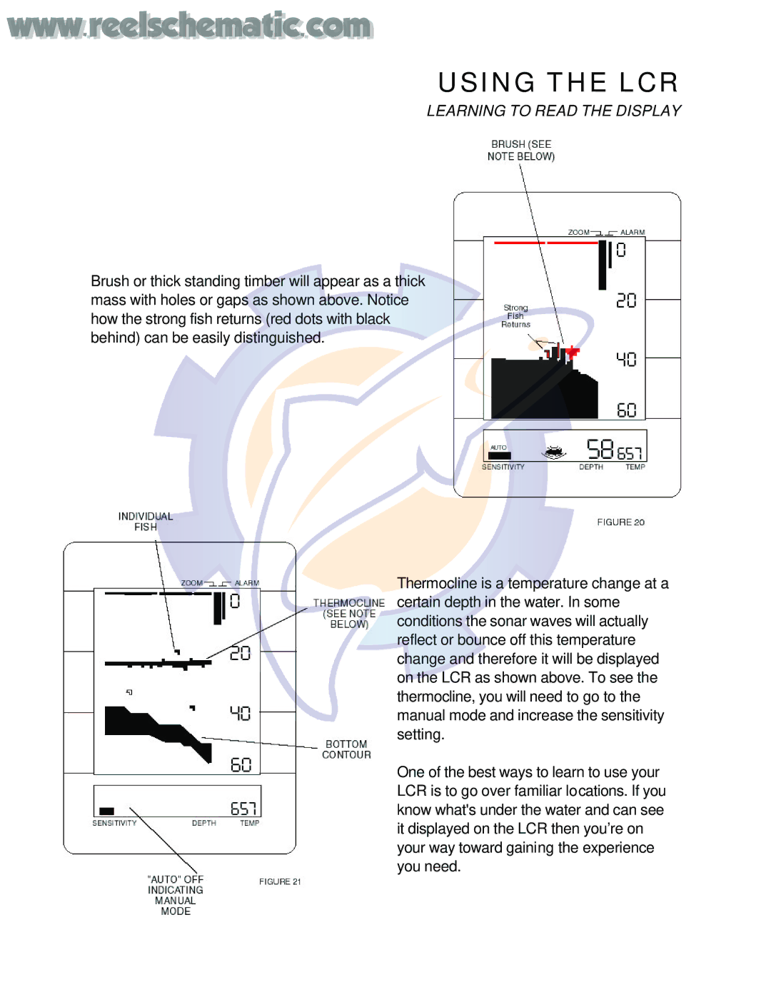 Humminbird LCR 40.ID manual Using the LCR 