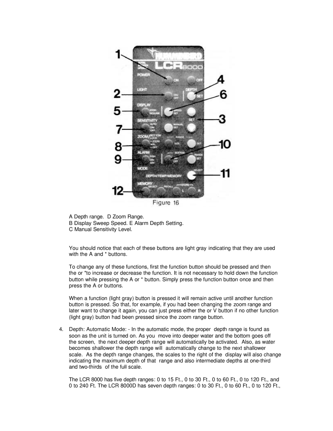 Humminbird LCR 8000D manual 